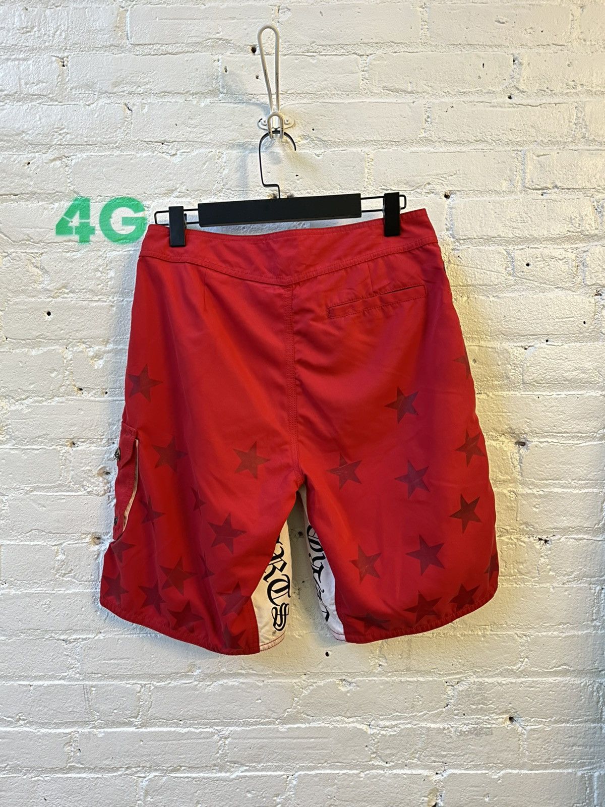 Chrome Hearts CHROME HEARTS RED PATCH BOXING SHORTS Size US 31 - 6 Thumbnail