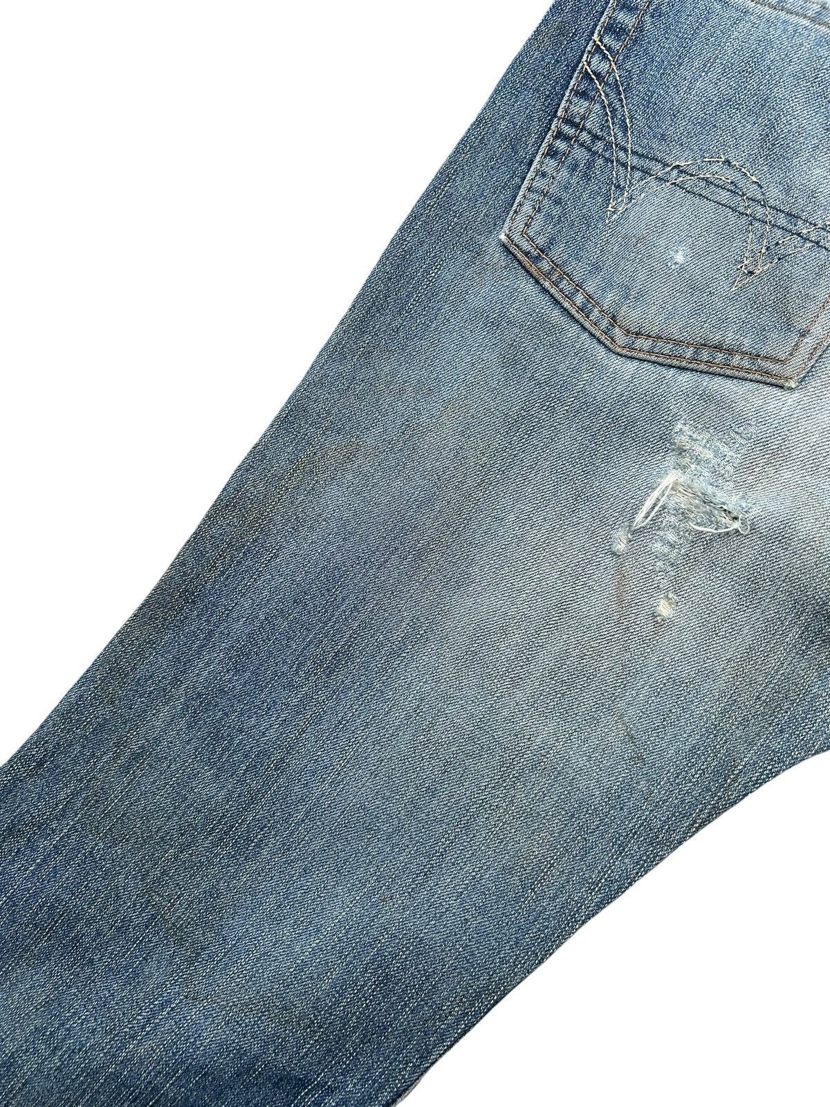 Kapital Thrashed Vintage Edwin 505BXX Selvedge Dirty Denim Jeans Size US 34 / EU 50 - 11 Thumbnail