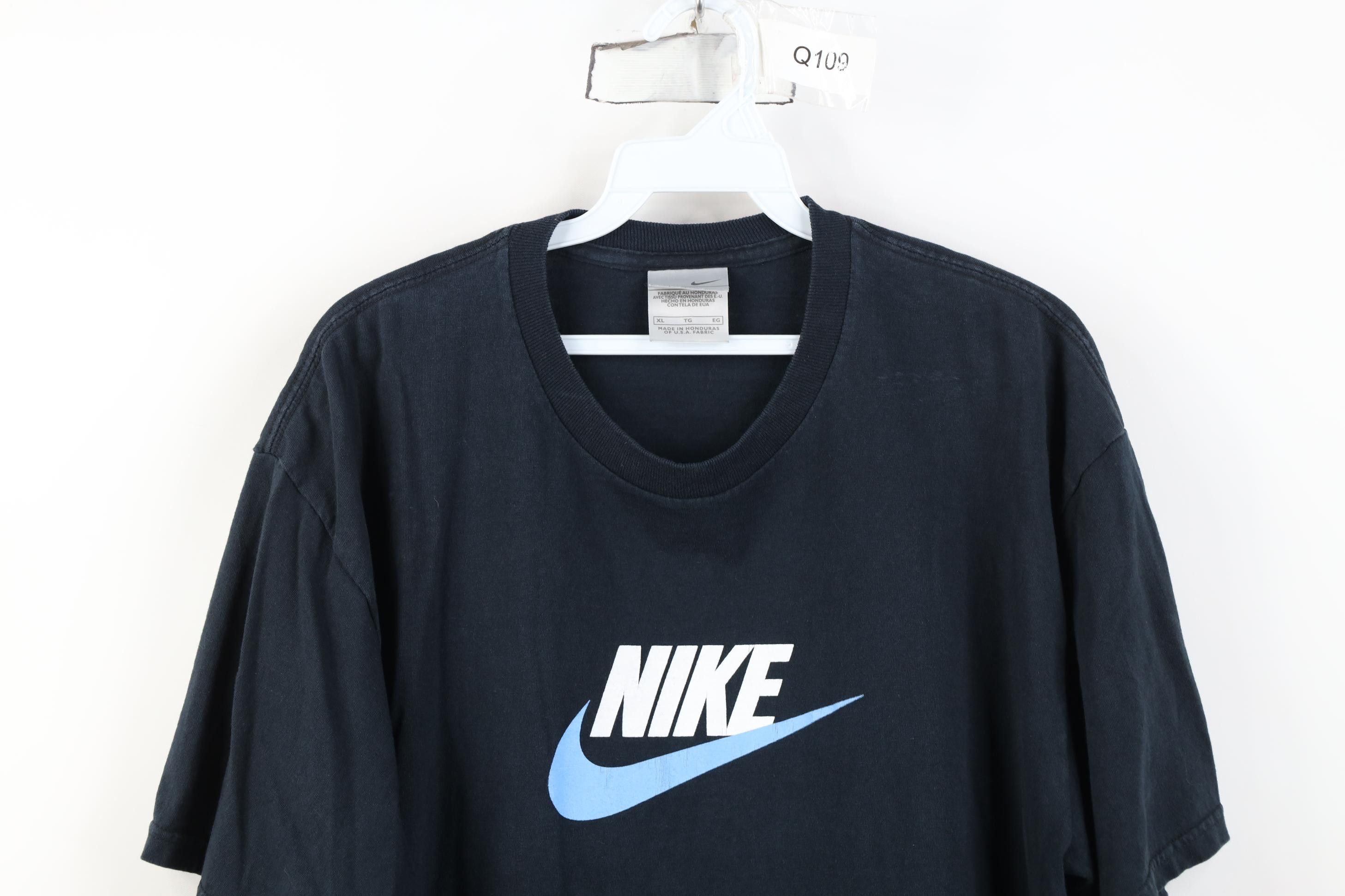 Nike Vintage Y2K Nike Scott Center Big Swoosh T-Shirt Navy Blue Size US XL / EU 56 / 4 - 2 Thumbnail