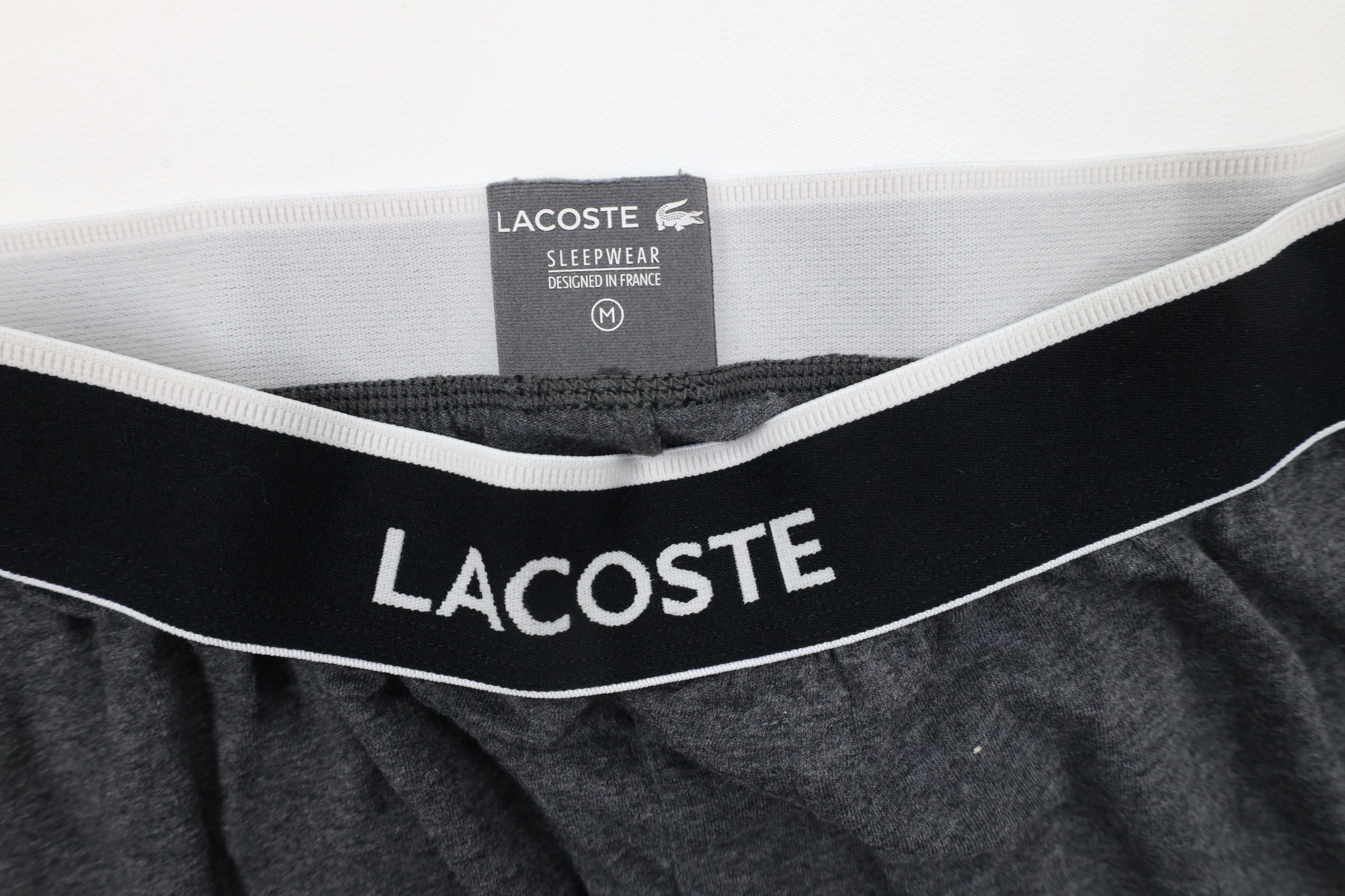 Lacoste × Vintage Lacoste Out Croc Logo Wide Leg Sleep Loungewear Pants Gray Size US 34 / EU 50 - 7 Thumbnail