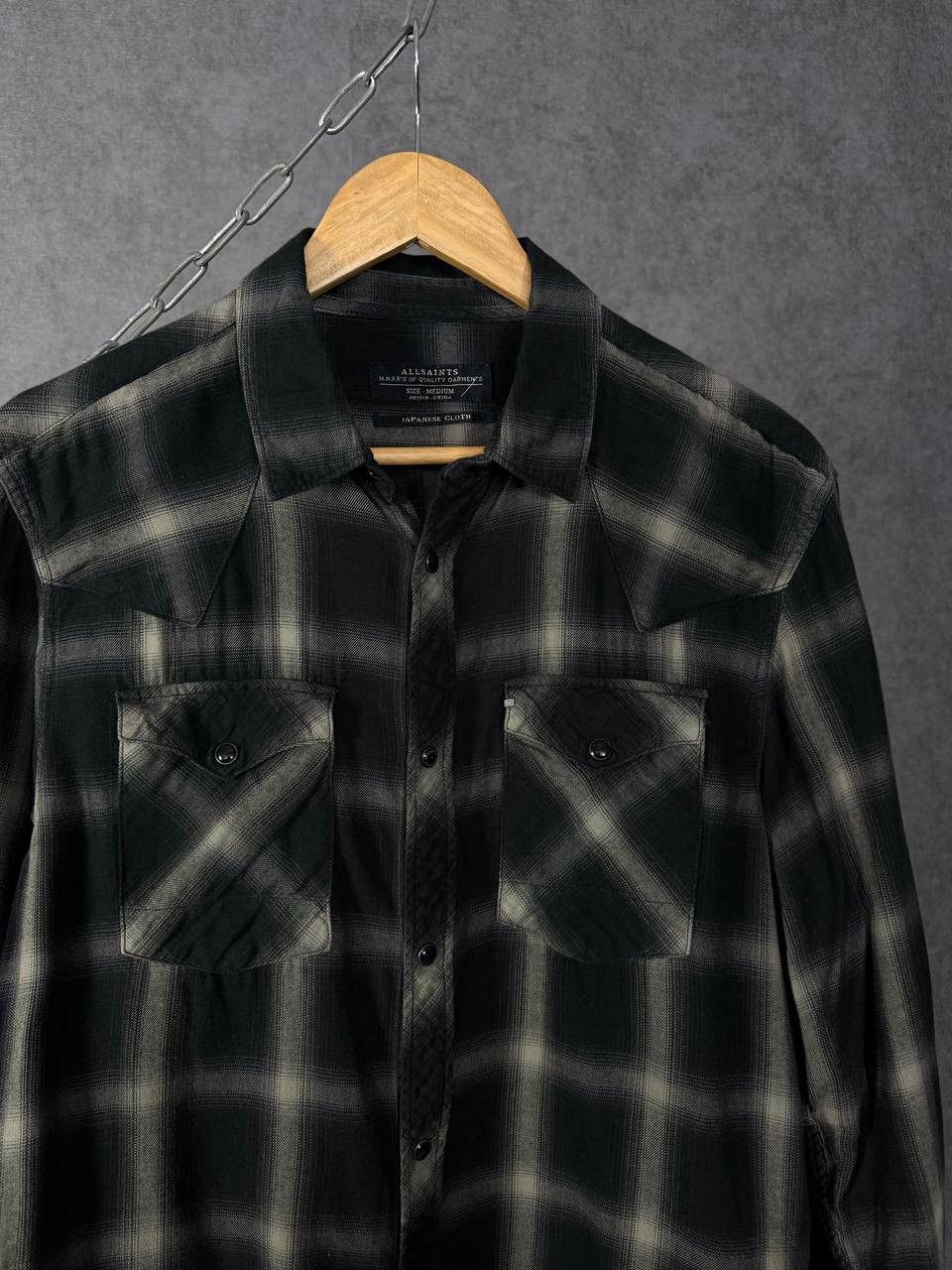 Allsaints Allsaints designer Japanese Cloth flannel shirt Size US M / EU 48-50 / 2 - 3 Thumbnail