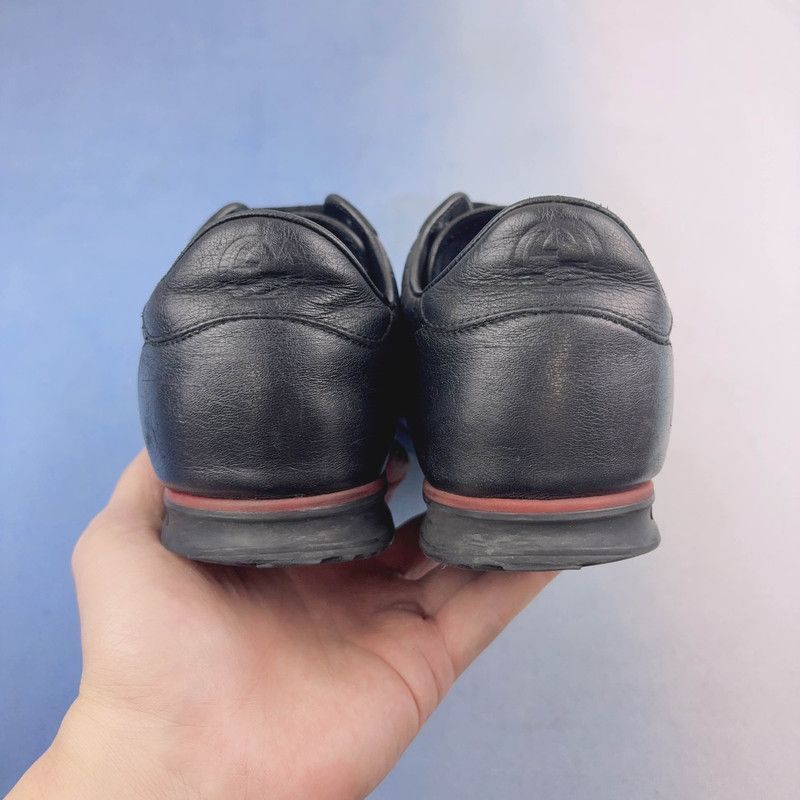 Gucci Gucci Black Leather Casual Sneakers Size US 8.5 / EU 41-42 - 3 Thumbnail