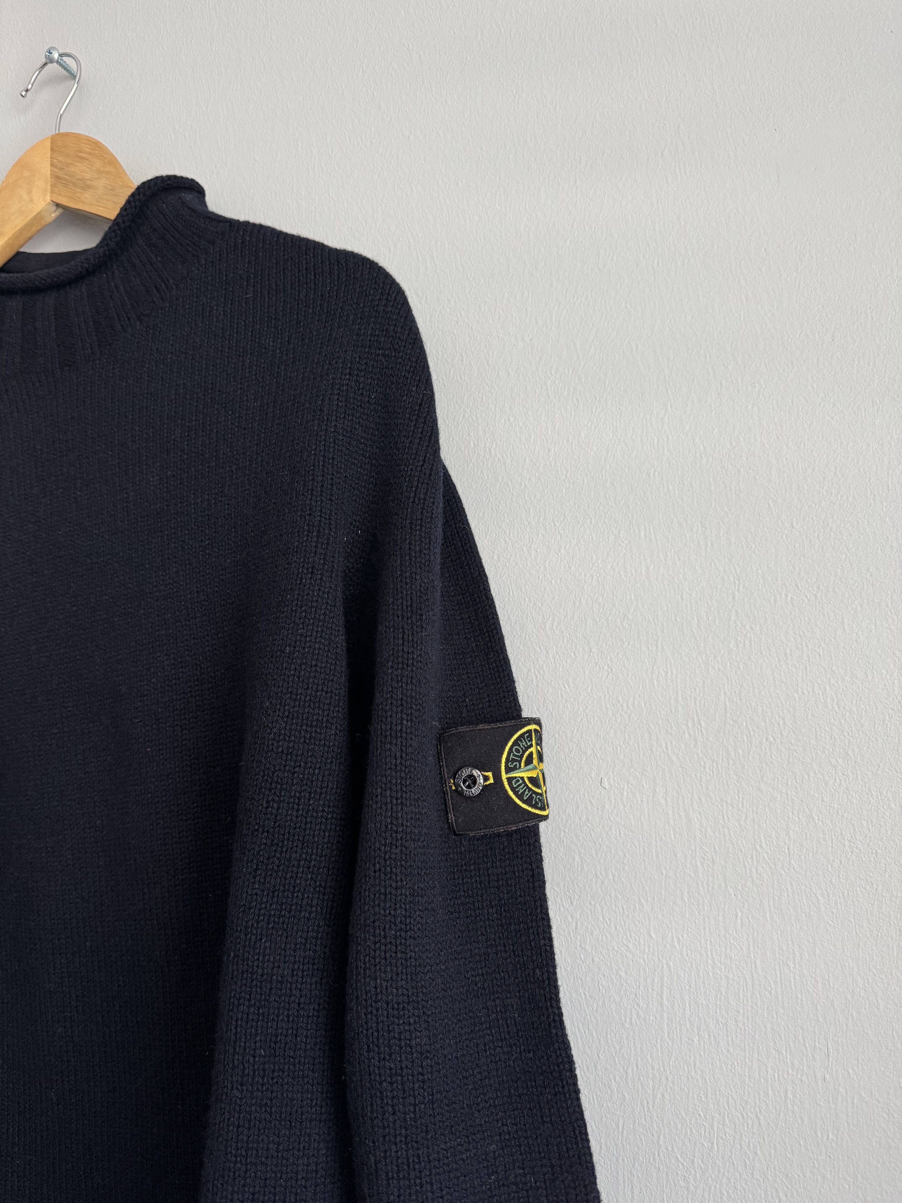 Stone Island Stone Island 90s Mockneck Wool Sweater Archive Vintage ITALY Size US L / EU 52-54 / 3 - 2 Thumbnail