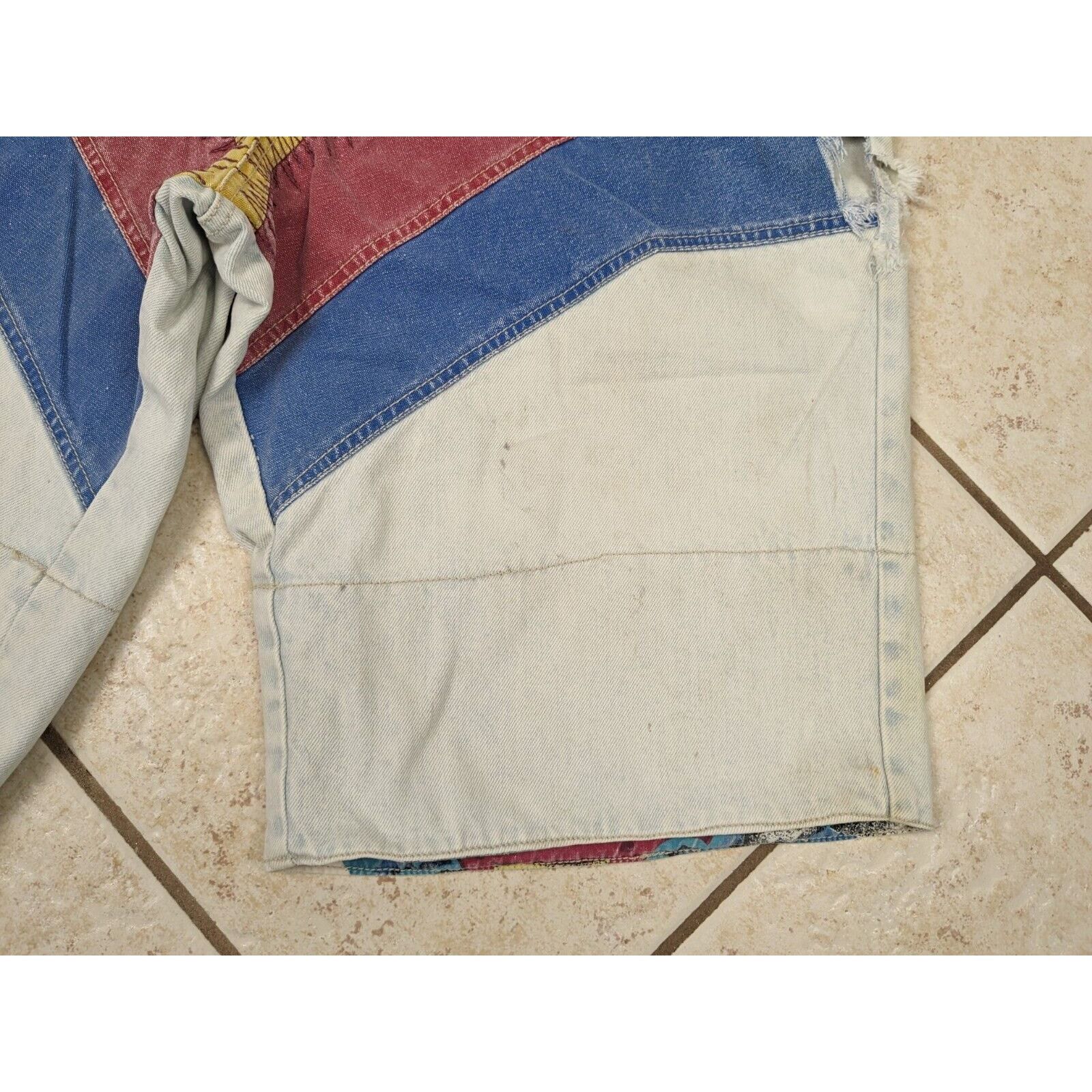 Other Vtg Major Damage 1990's Baggy Denim Shorts Jorts 36x12 Size US 36 / EU 52 - 8 Thumbnail