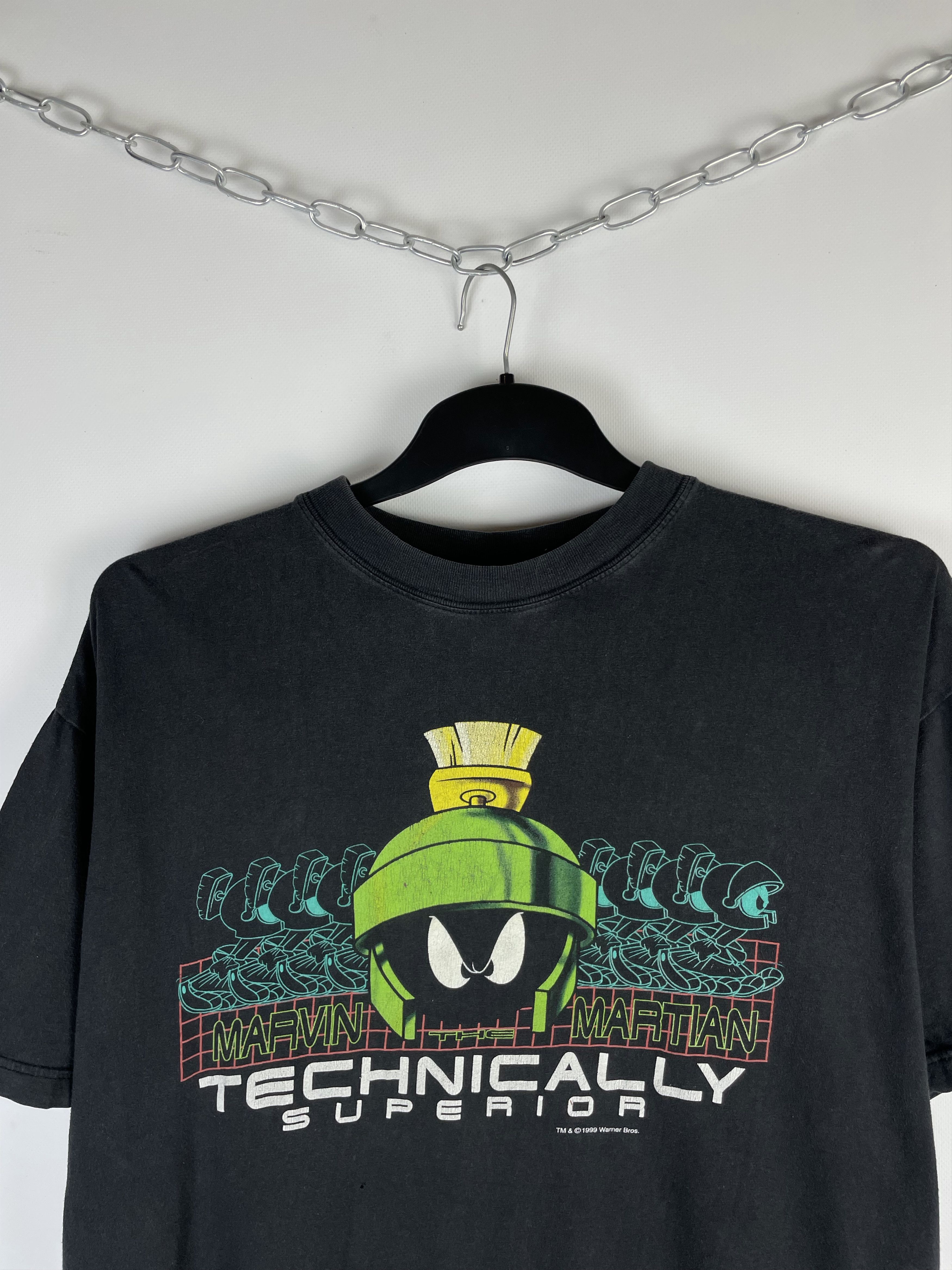 Disney Vintage 1999 Marvin The Martian Shirt Size US XL / EU 56 / 4 - 3 Thumbnail