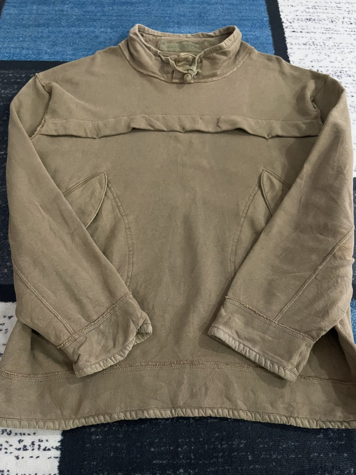 Vintage Vintage RNA Inc Military Style Drawstring Jumper Sweatshirt Size US XL / EU 56 / 4 - 13 Thumbnail