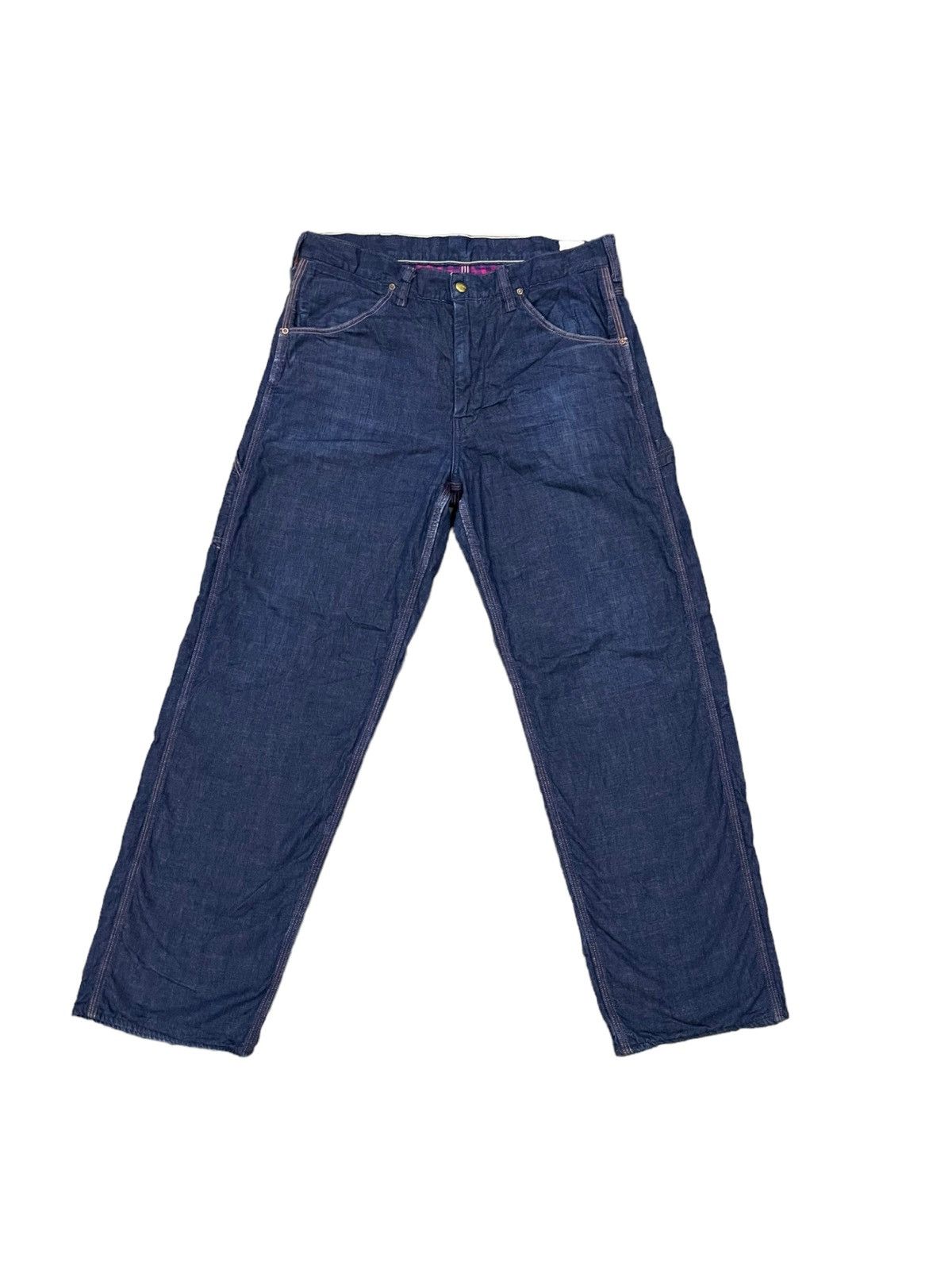 Japanese Brand Orslow Carpenter Blanket Lining Pants Size US 34 / EU 50 - 5 Thumbnail
