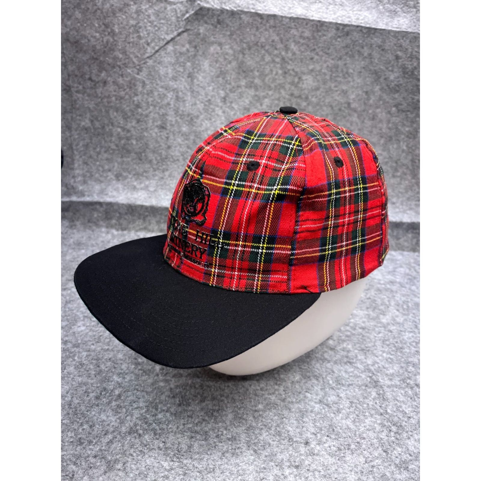 Vintage Nike Stone Hill Winery Missouri's Hat Cap Snap Back Adult One Size Red Plaid Cotton Size ONE SIZE - 4 Thumbnail