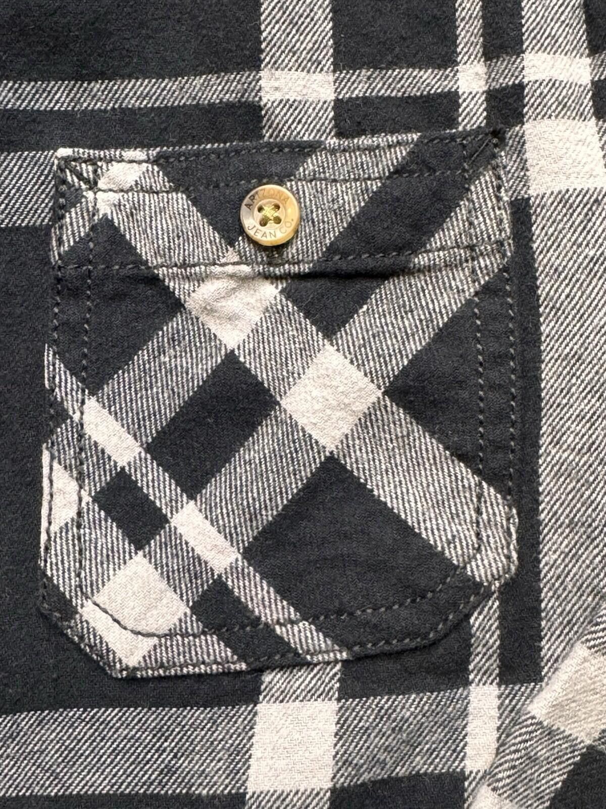 Arizona Jean Co. Arizona Jeans Co. Boy's XL 18/20 Blk/Gry LS Flannel [735] Size US XL / EU 56 / 4 - 5 Thumbnail