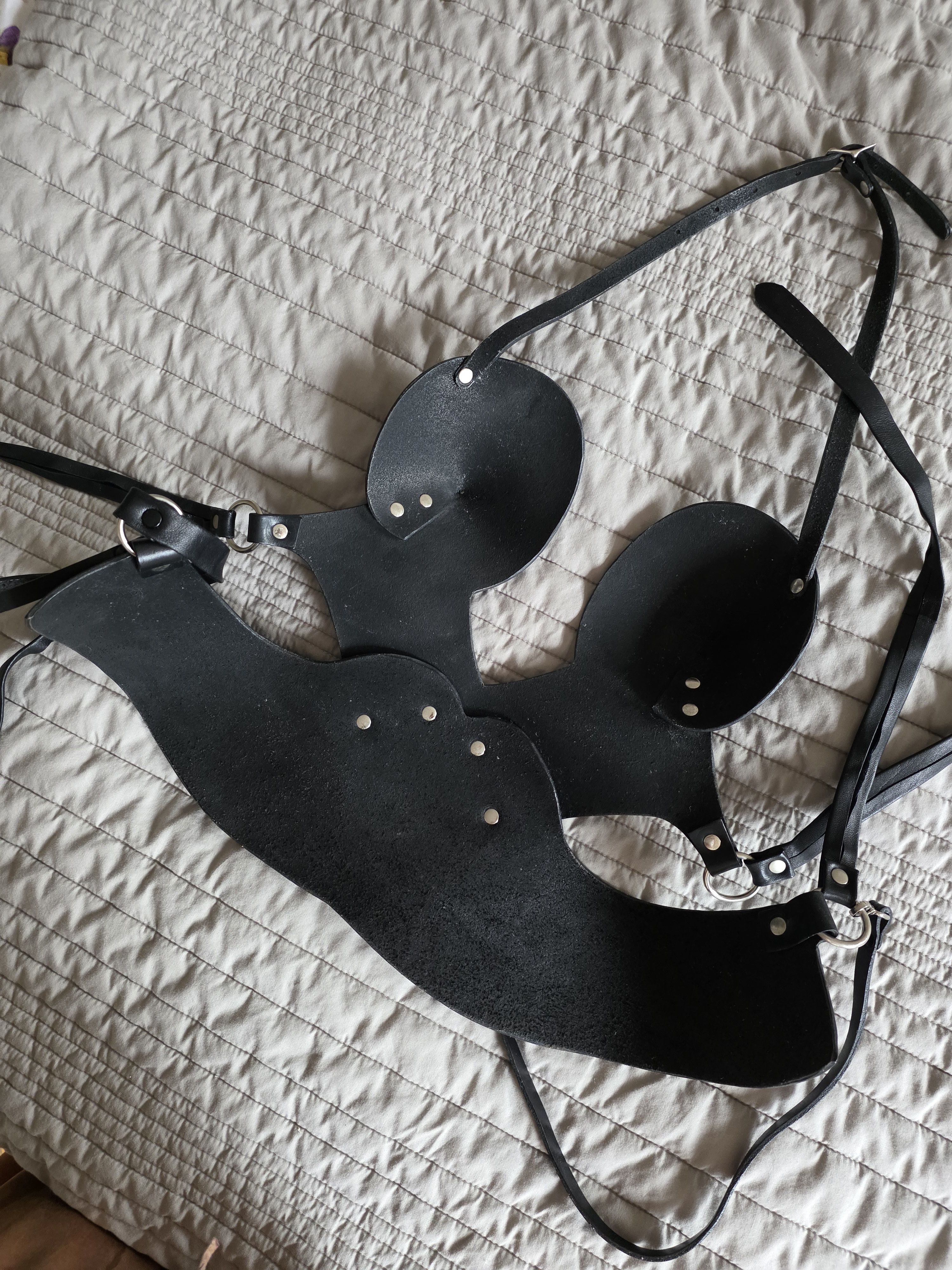 Other Zana Bayne Black Leather Harness Corset Bustier Avant Garde Size ONE SIZE - 3 Thumbnail