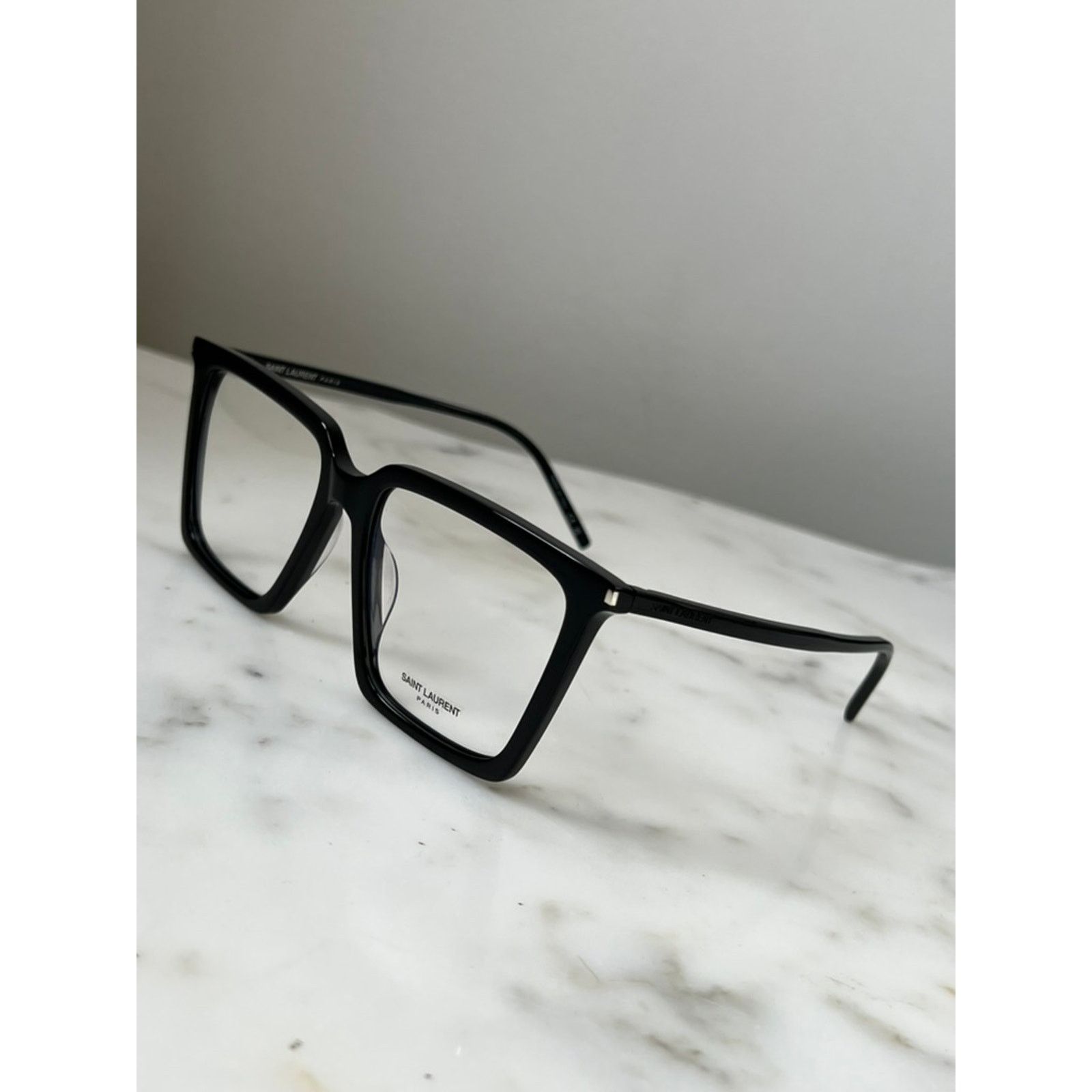 Saint Laurent Paris NEW Saint Laurent SL474 Opt Black Square Frames Size ONE SIZE - 6 Thumbnail