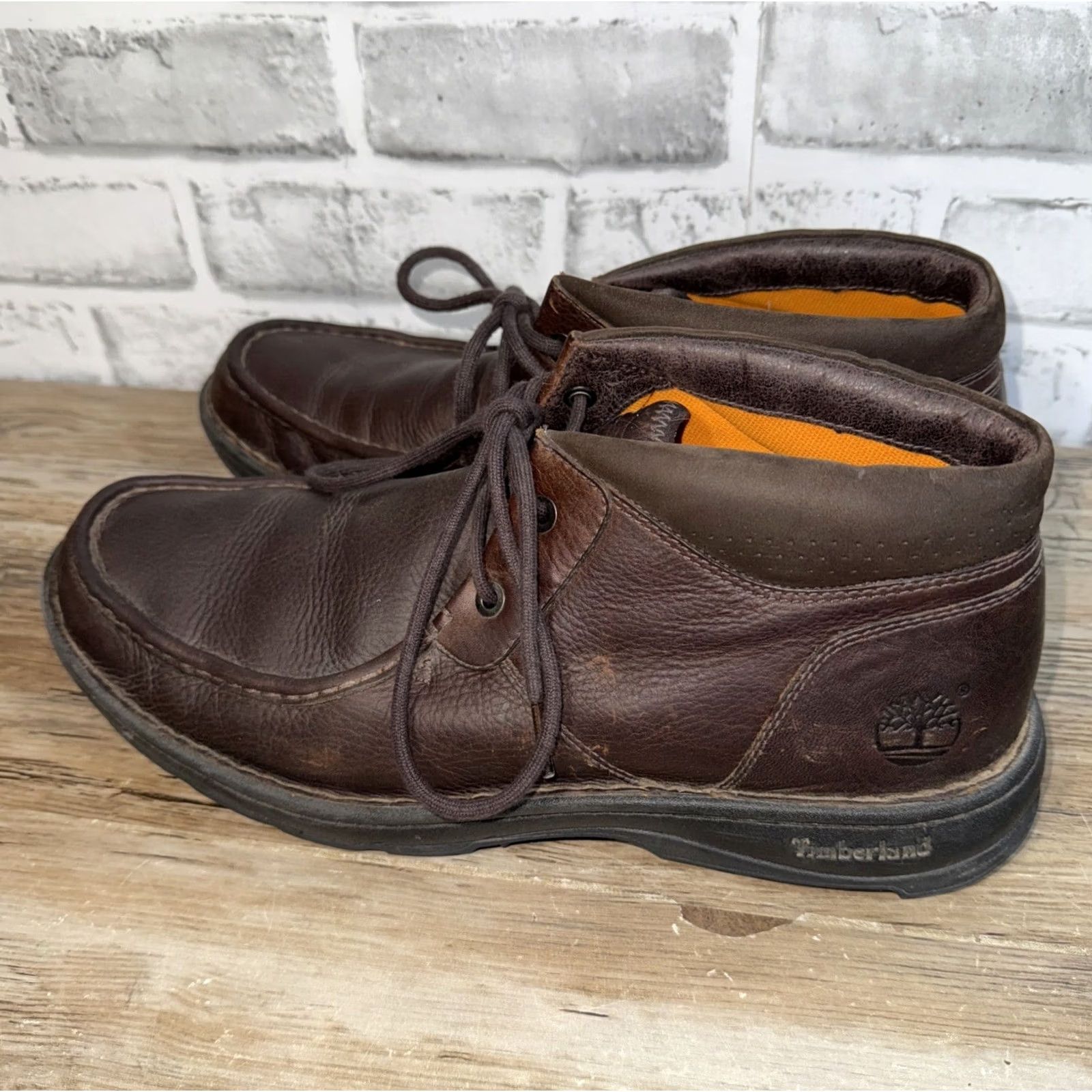 Timberland Timberland Earthkeepers Brown Leather Chukka Boots Mens 11.5 Size US 12 / EU 45 - 2 Thumbnail