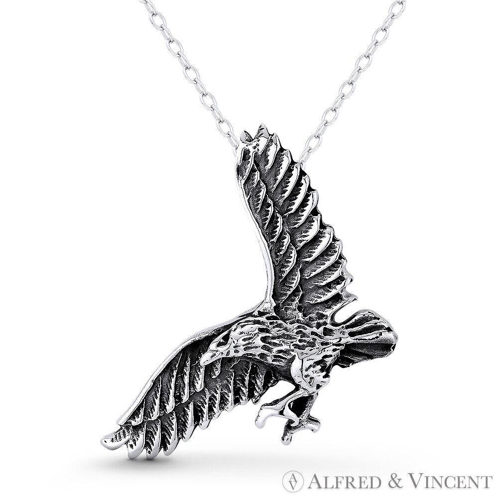 Other Flying Eagle Spirit Animal Biker Jewelry Charm Pendant Size ONE SIZE - 1 Preview
