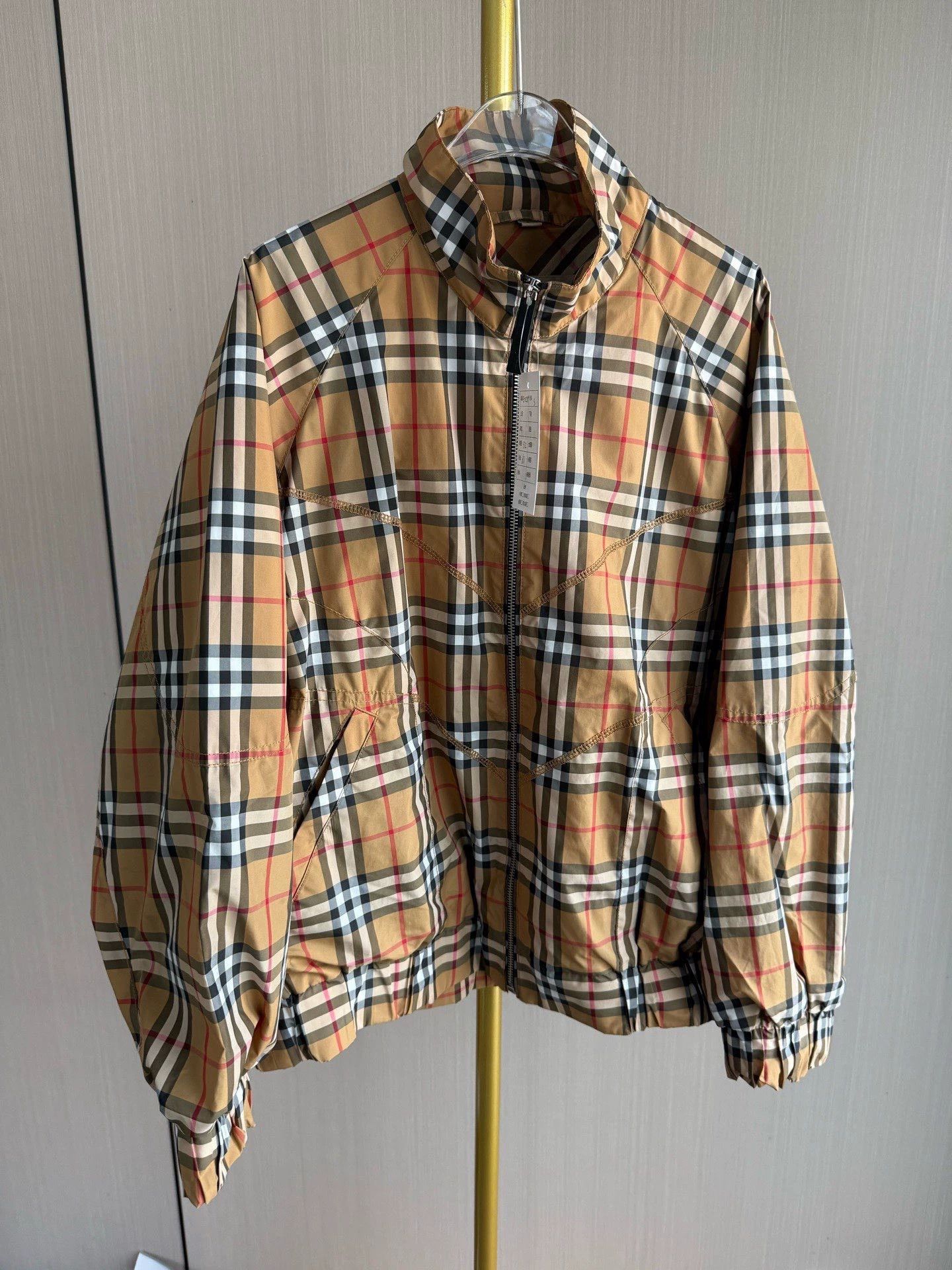 Burberry Check Zip-Up Jacket