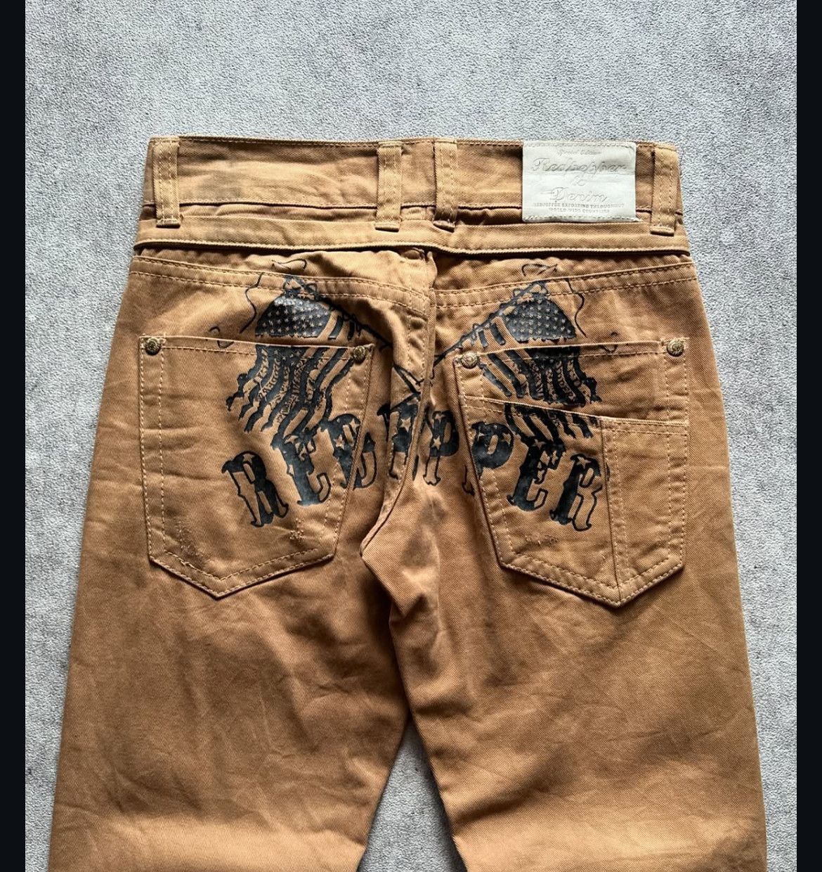 If Six Was Nine 2000s Red Pepper Special Edition Double Waist Jeans y2k Lgb Size US 30 / EU 46 - 3 Thumbnail