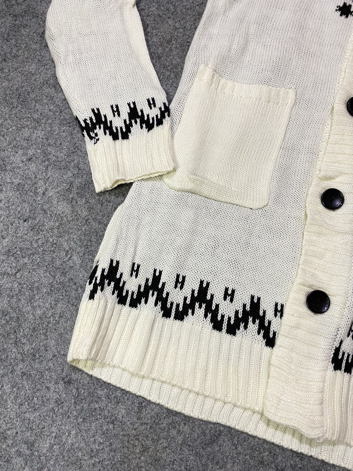 Designer × Issey Miyake × Japanese Brand Rare Tete Homme Issey Miyake Wool Navajo Cardigan Size US M / EU 48-50 / 2 - 5 Thumbnail