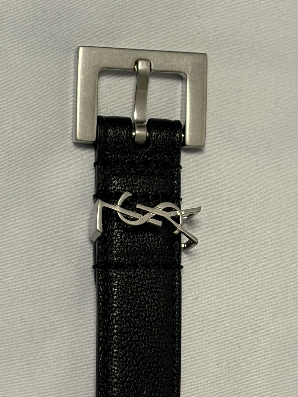 Saint Laurent Paris Saint Laurent Cassandre Belt Black Size 90 Near New Size ONE SIZE - 3 Thumbnail