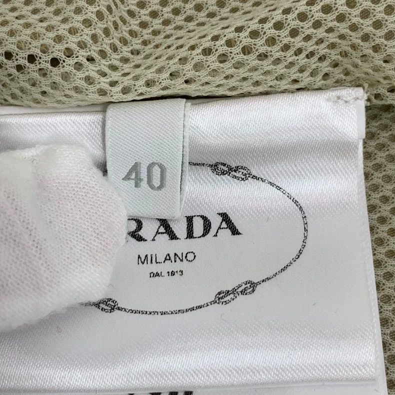 Prada Prada 23 brown logo letter embroidery cotton hooded drawstr Size US XXS / EU 40 - 7 Thumbnail