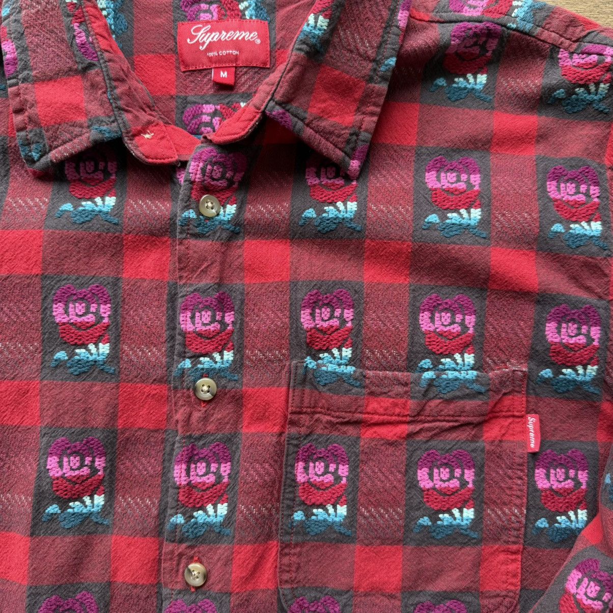 Supreme Supreme Roses Plaid Flannel Size US M / EU 48-50 / 2 - 2 Thumbnail