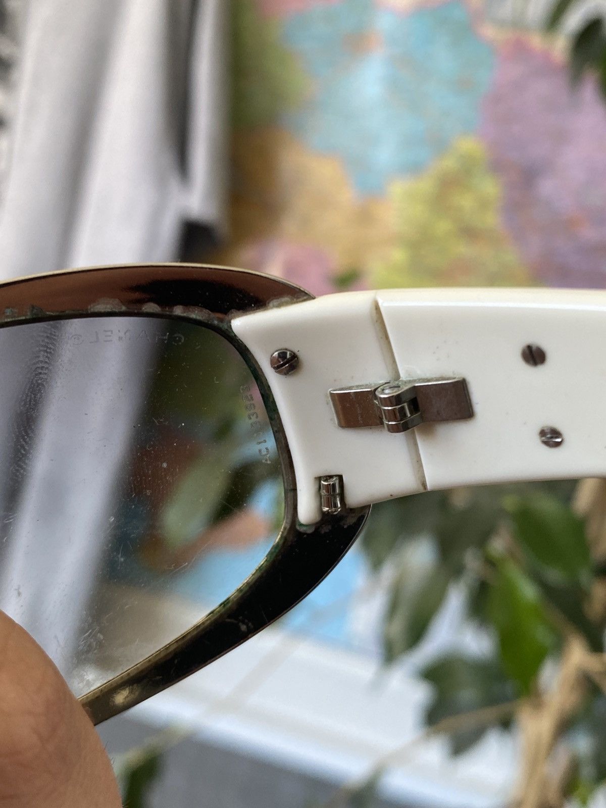Chanel Chanel sunglasses white/grey authentic Size ONE SIZE - 5 Thumbnail