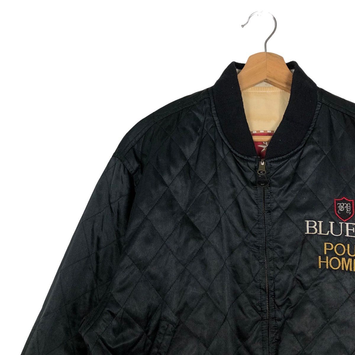 Japanese Brand 🔥90’s Vintage Bomber Jacket Reversible Blueky Refined Japan Size US M / EU 48-50 / 2 - 6 Thumbnail