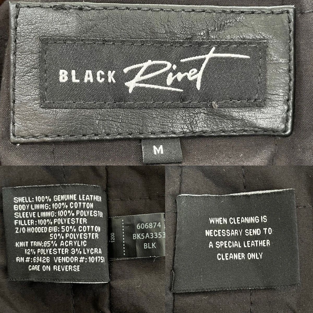 Black Rivet Black Rivet Leather Bomber Jacket w/ Removable Hoodie Medium Size US M / EU 48-50 / 2 - 15 Thumbnail