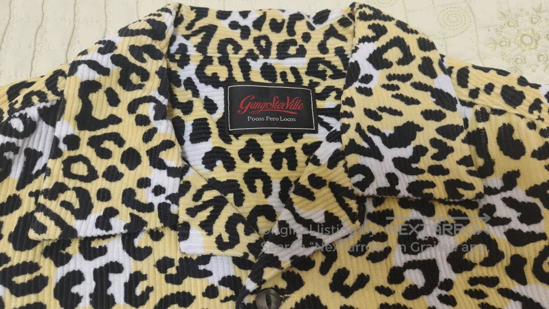 Japanese Brand gangsterville leopard print long sleeve shirt. Size US L / EU 52-54 / 3 - 4 Thumbnail