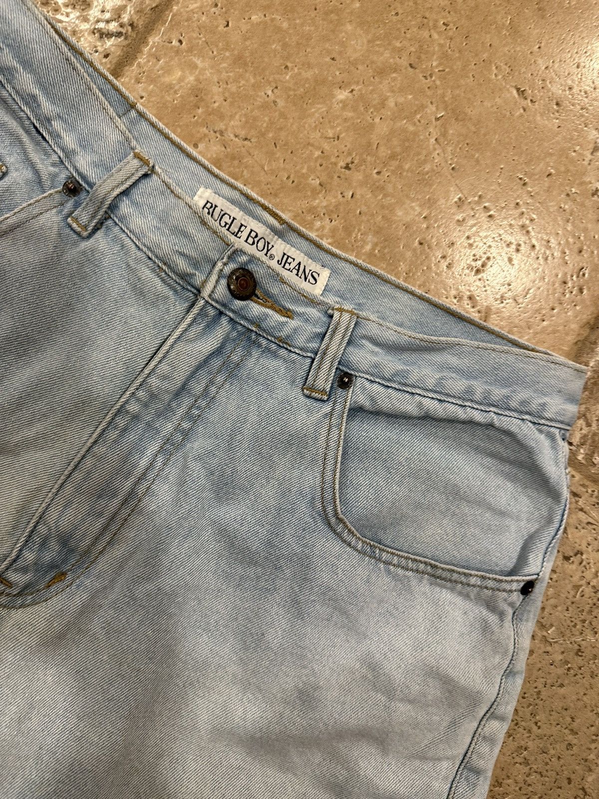 Bugle Boy × Vintage Vintage Bugle Boy Painter Denim Jean Shorts Jorts Size US 36 / EU 52 - 4 Thumbnail