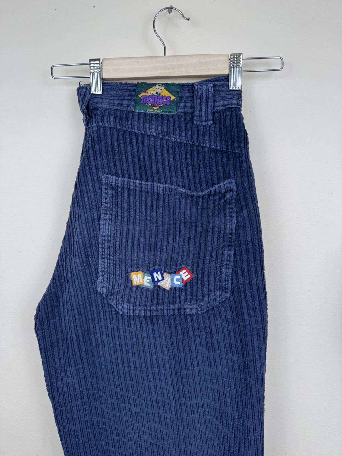 Menace Vintage 90s Menace Pants USA Skateboard Corduroy 34 Purple Size US 34 / EU 50 - 20 Thumbnail