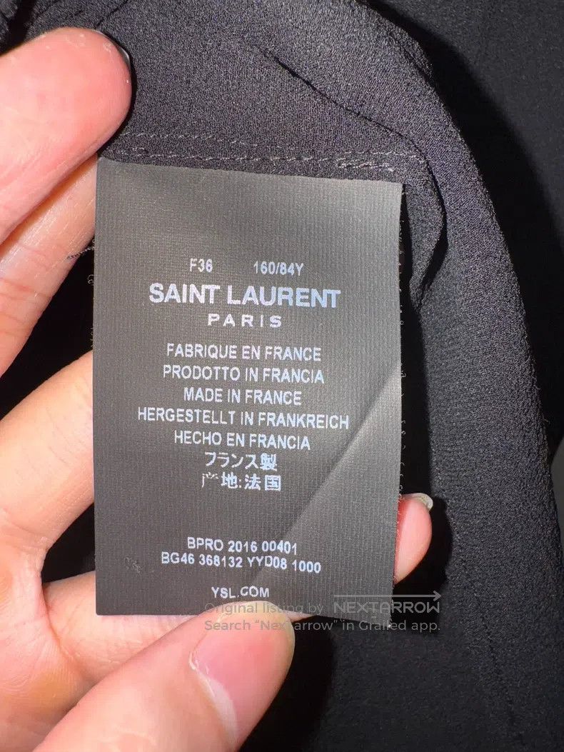Saint Laurent Paris Saint Laurent Paris Mulberry Silk Black Warrior Bow Tie Sh Size XS / US 0-2 / IT 36-38 - 7 Thumbnail