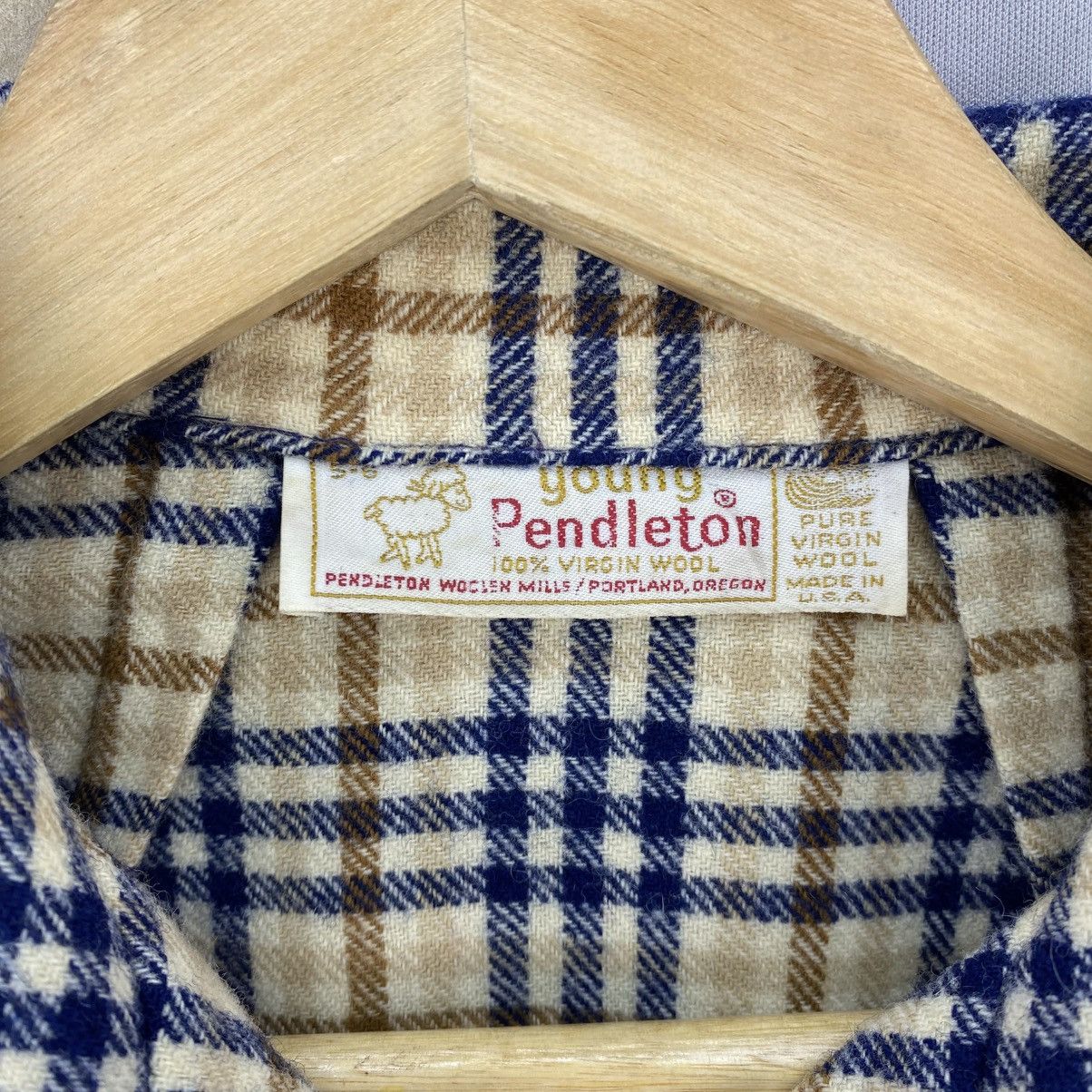 Designer Vintage Young Pendleton Plaid-Check Jacket Size XS / US 0-2 / IT 36-38 - 9 Thumbnail