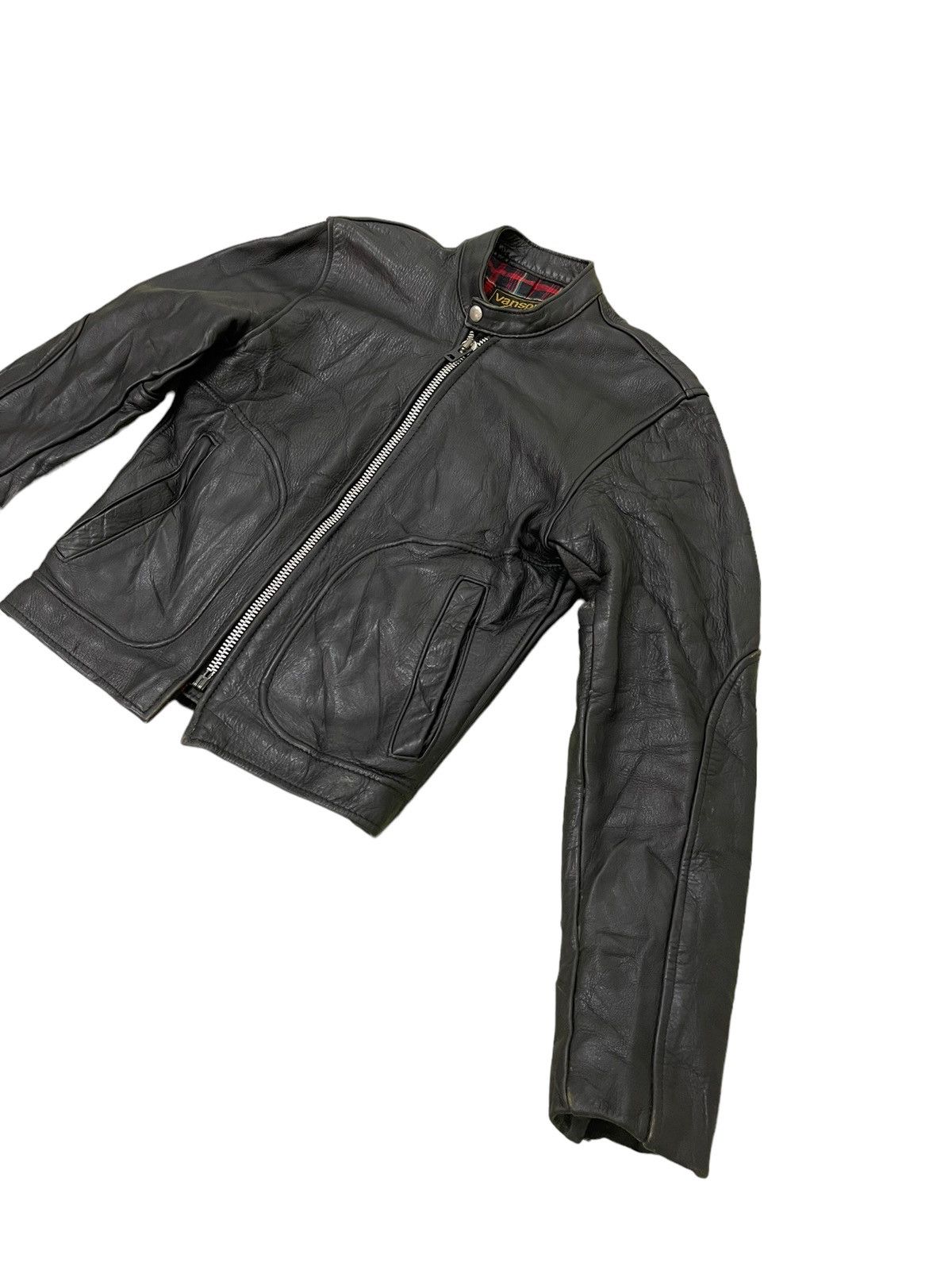 Genuine Leather Cafe Racer Vanson Leathers USA Leather Jacket 3🟦 Size US S / EU 44-46 / 1 - 4 Thumbnail