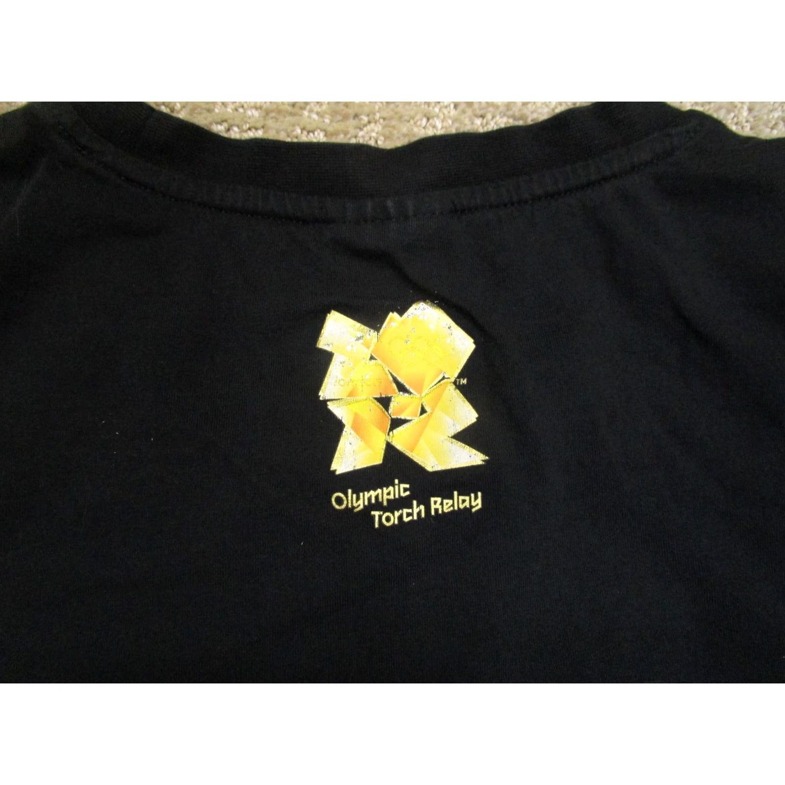 Adidas Adidas Shirt Mens 2XL Black London 2012 Olympic Torch Relay UK Map Tee 2010s Size US XXL / EU 58 / 5 - 4 Thumbnail