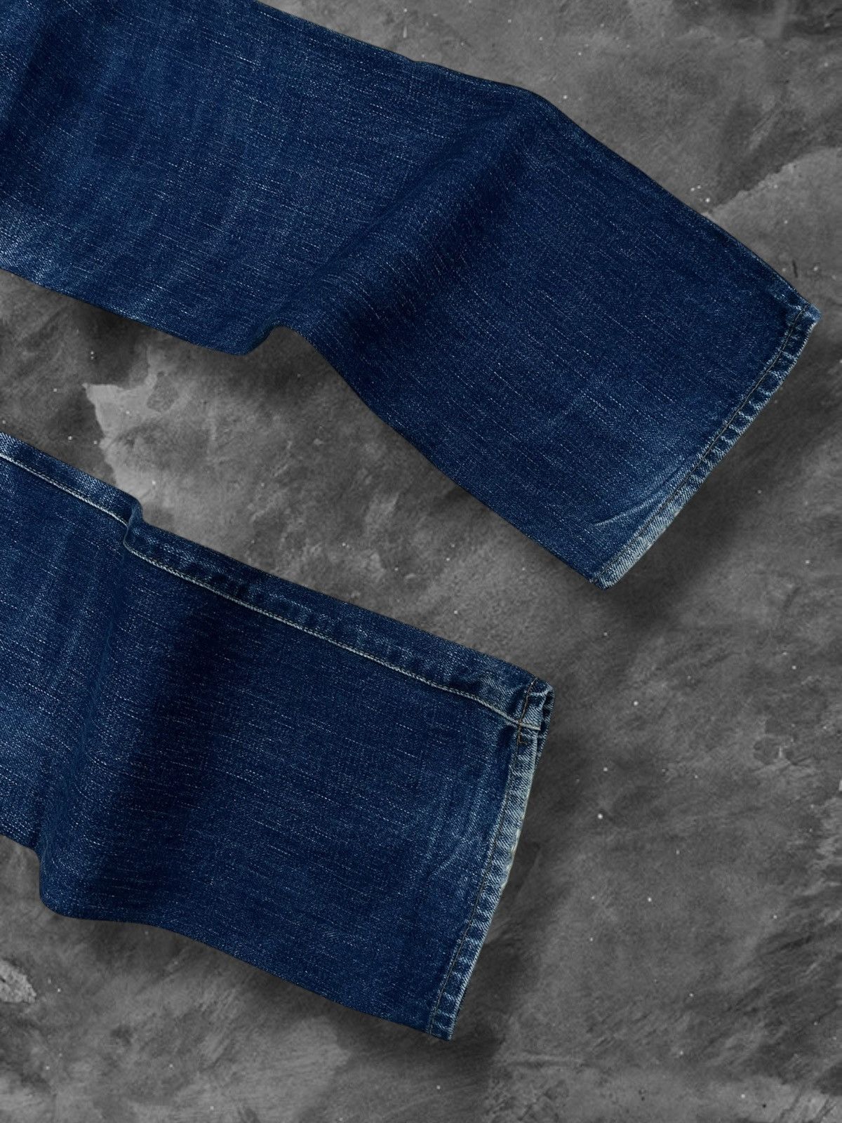 Japanese Brand Vintage Designer Japan Green Selvedge Distressed Blue Denim Size US 32 / EU 48 - 11 Thumbnail
