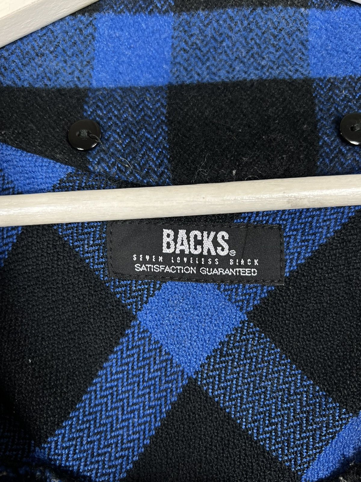 Japanese Brand 🔥 BACKS SEVEN LOVELESS BLACK PLAID WOOL NAPOLEON JACKET Size US S / EU 44-46 / 1 - 13 Thumbnail
