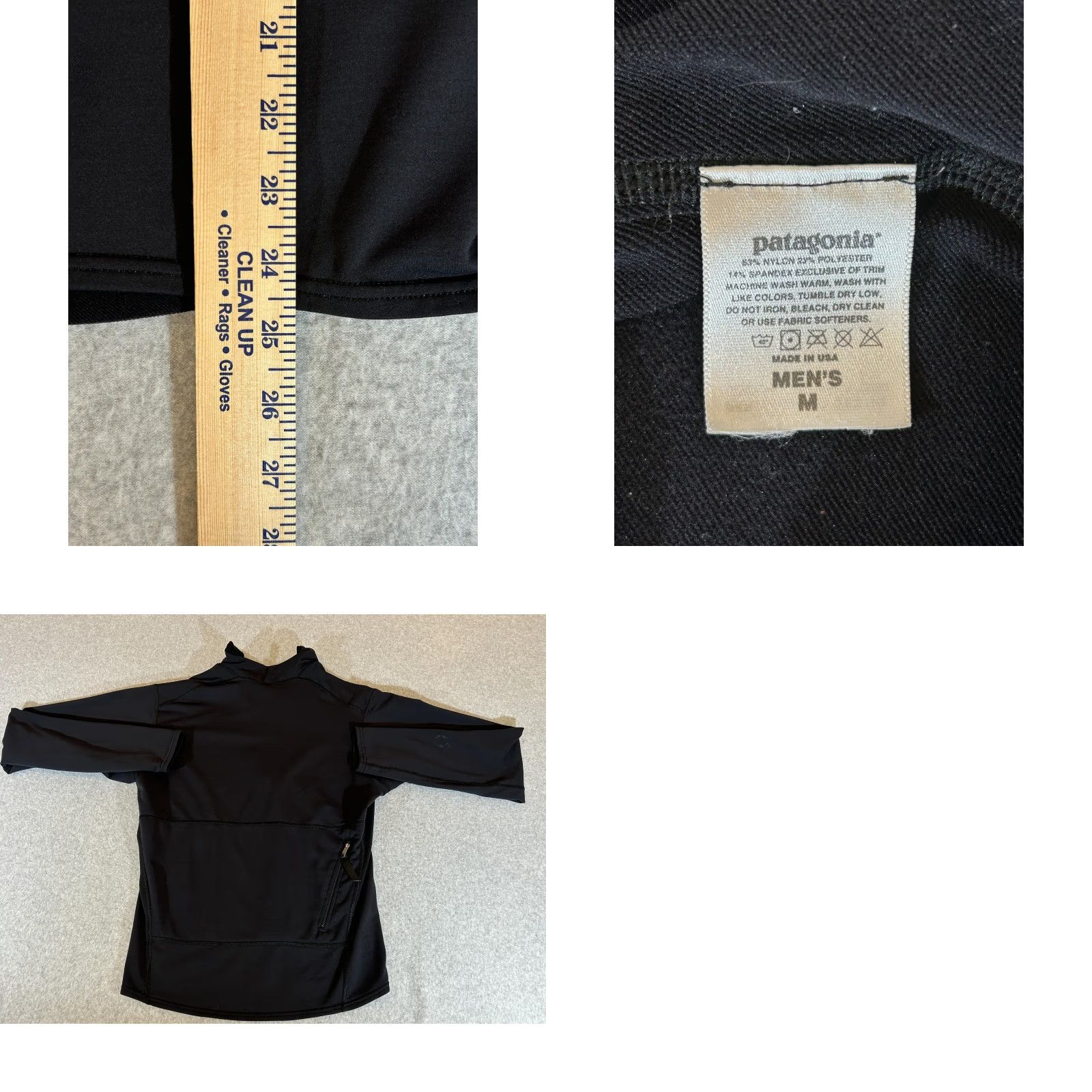 Patagonia Patagonia Pullover Mens M Base Layer 1/4 Zip Black USA Vintage Size US M / EU 48-50 / 2 - 8 Thumbnail