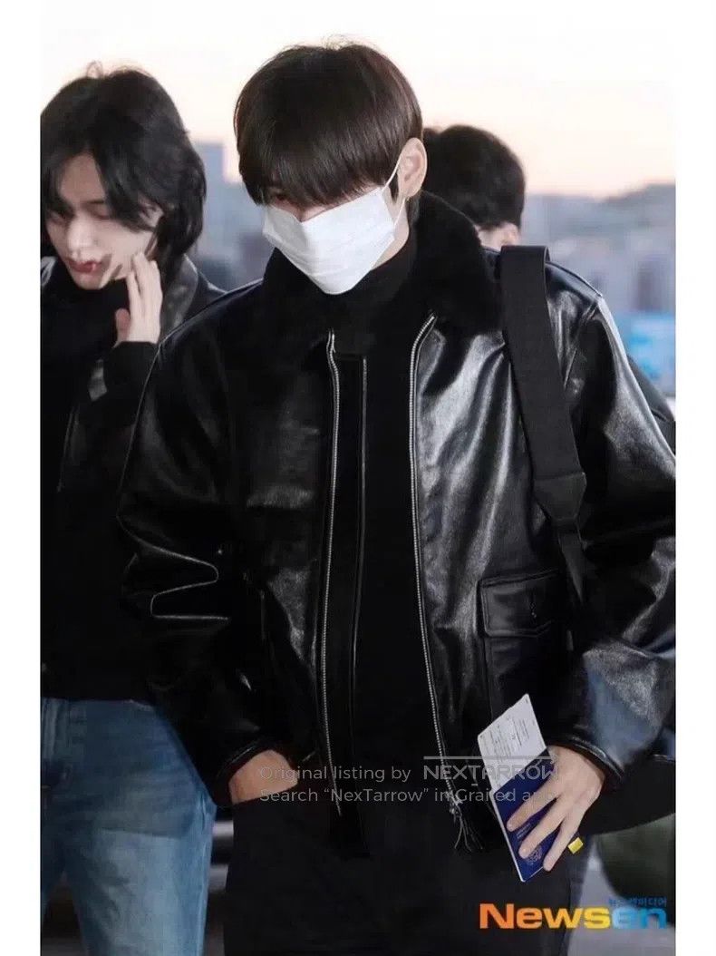 Saint Laurent Paris Saint Laurent Paris Leather and Wool Knit Jacket Size US M / EU 48-50 / 2 - 8 Thumbnail