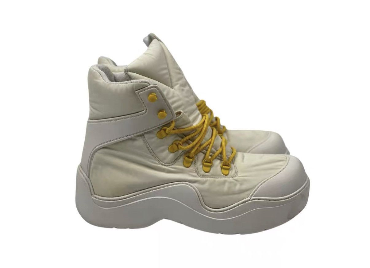 Bottega Veneta Bottega Veneta BV Hiking Boots White & Yellow J31 Size US 10 / EU 43 - 3 Thumbnail