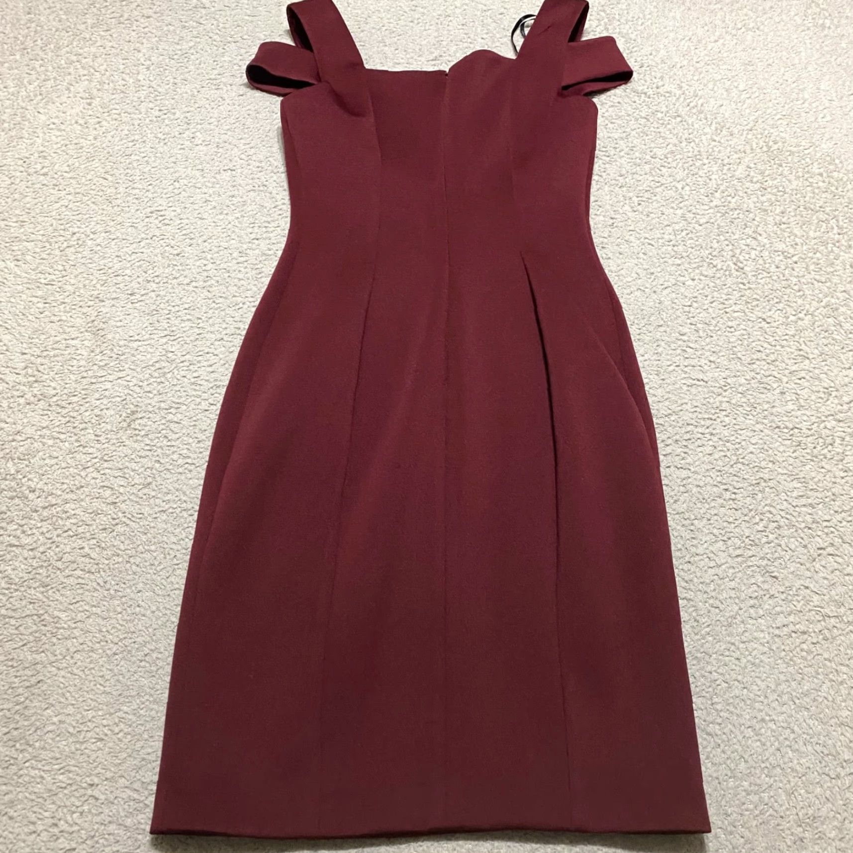 Calvin Klein Calvin Klein Dress Women's 2 Red Sleeveless Sheath Zip Cut Out Knee Length NWT Vintage No Size XS / US 0-2 / IT 36-38 - 2 Thumbnail