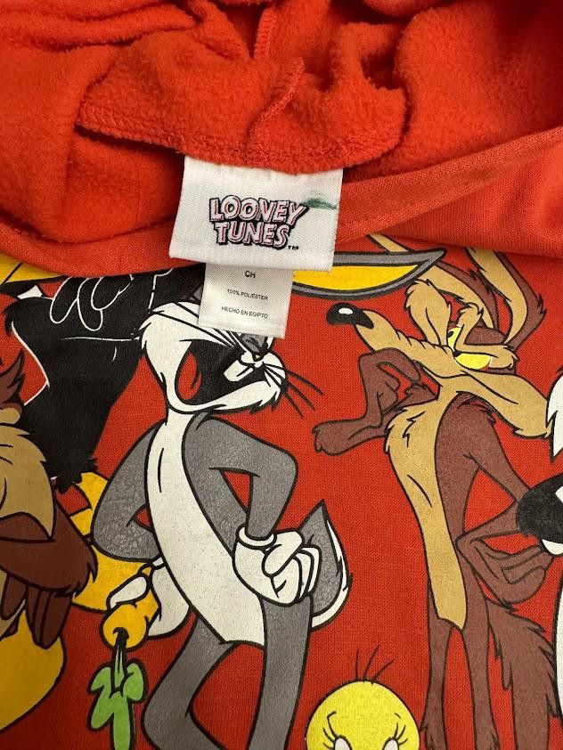 Designer Vintage Looney Tunes Cropped Hoodie - That's All Folks! Size S / US 4 / IT 40 - 2 Thumbnail