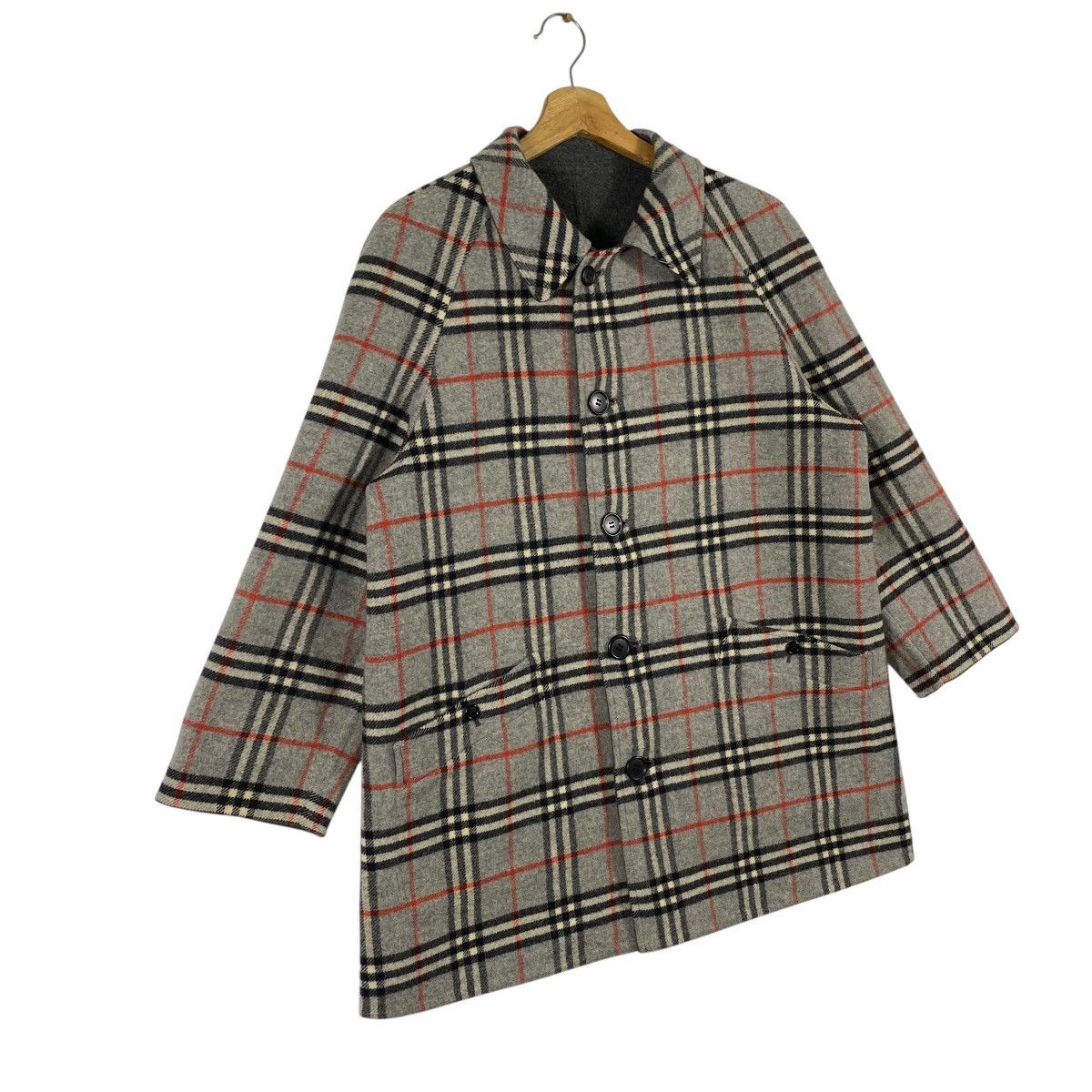 Burberry Prorsum Vintage Burberrys Reversible Wool Button Jacket Size M / US 6-8 / IT 42-44 - 3 Thumbnail