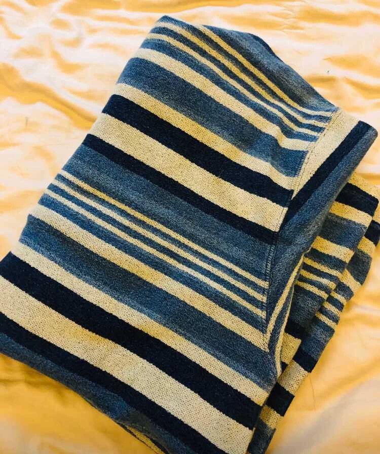 RRL Ralph Lauren RRL Ralph Lauren Blue dyed zebra print hoodie Size US S / EU 44-46 / 1 - 4 Thumbnail