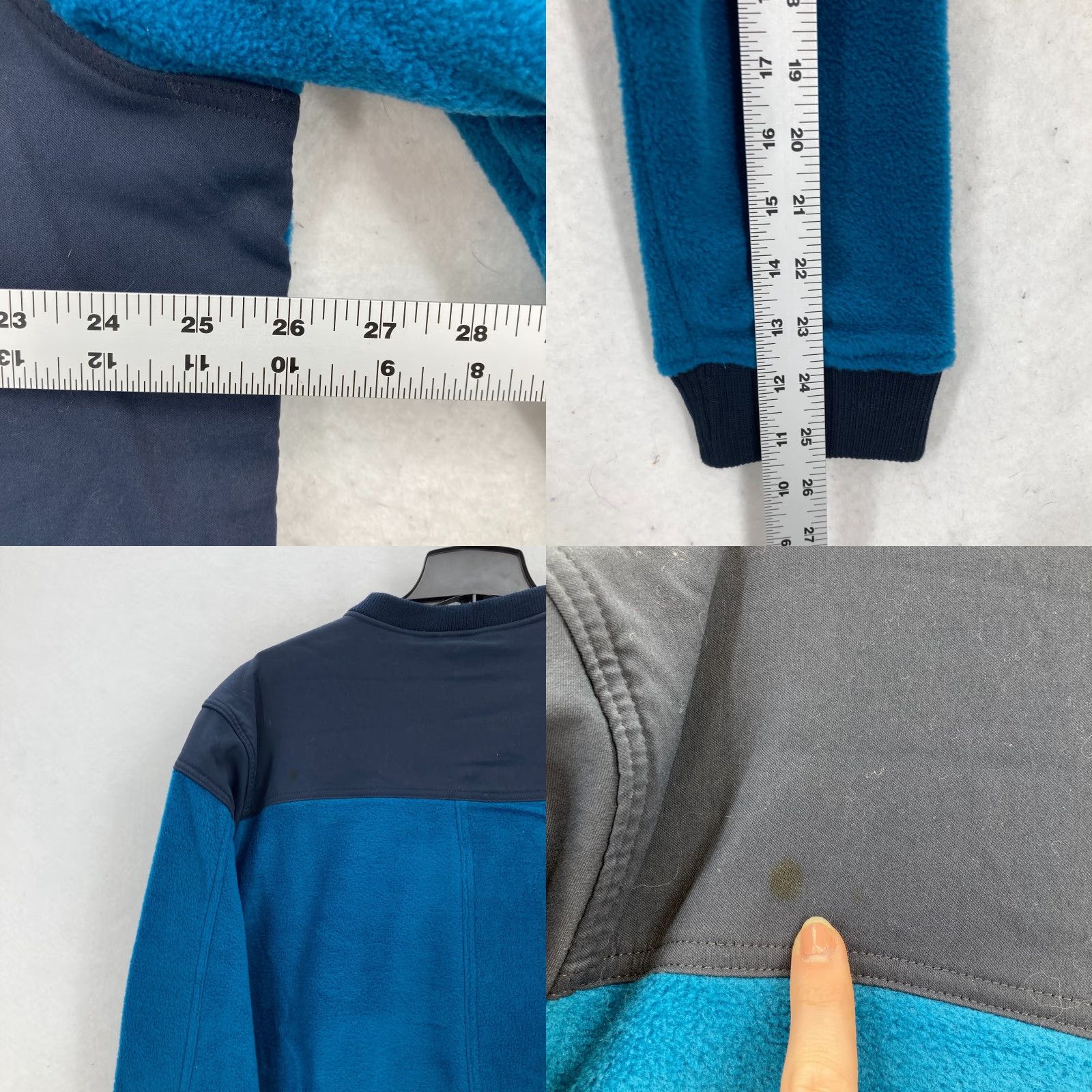 Wrangler Wrangler ATG All Terrain Gear Fleece Full Zip Jacket Mens XLT Blue Hiking Camp Jacket Size US XL / EU 56 / 4 - 8 Thumbnail