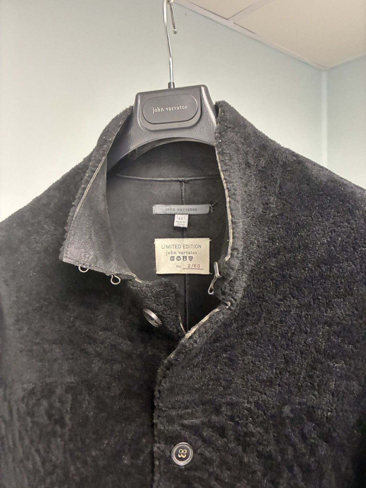 John Varvatos Exposed Shearling coat EU48 USA38. Size US M / EU 48-50 / 2 - 16 Thumbnail