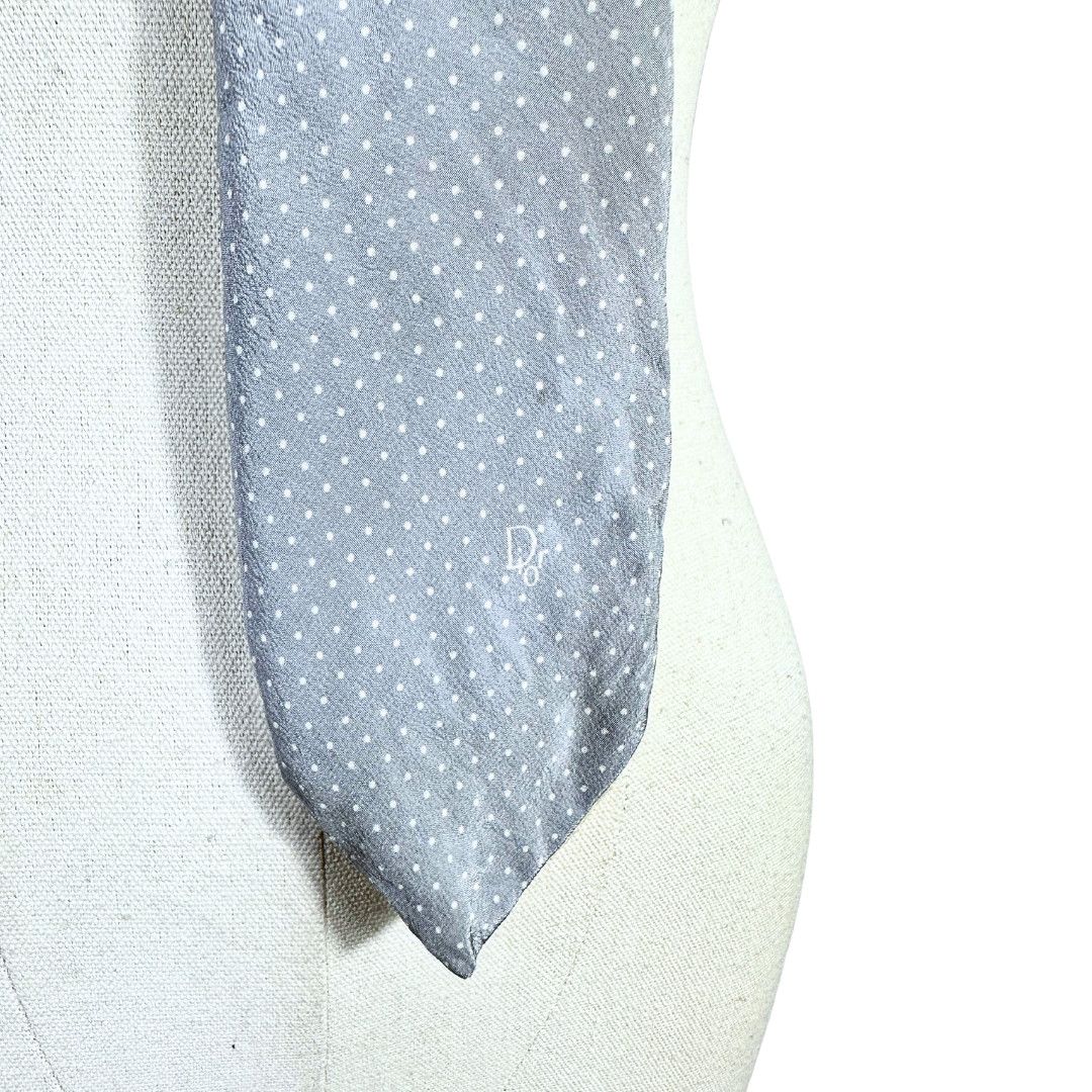 Christian Dior Monsieur Christian Dior silk polka dot neck tie Size ONE SIZE - 3 Thumbnail