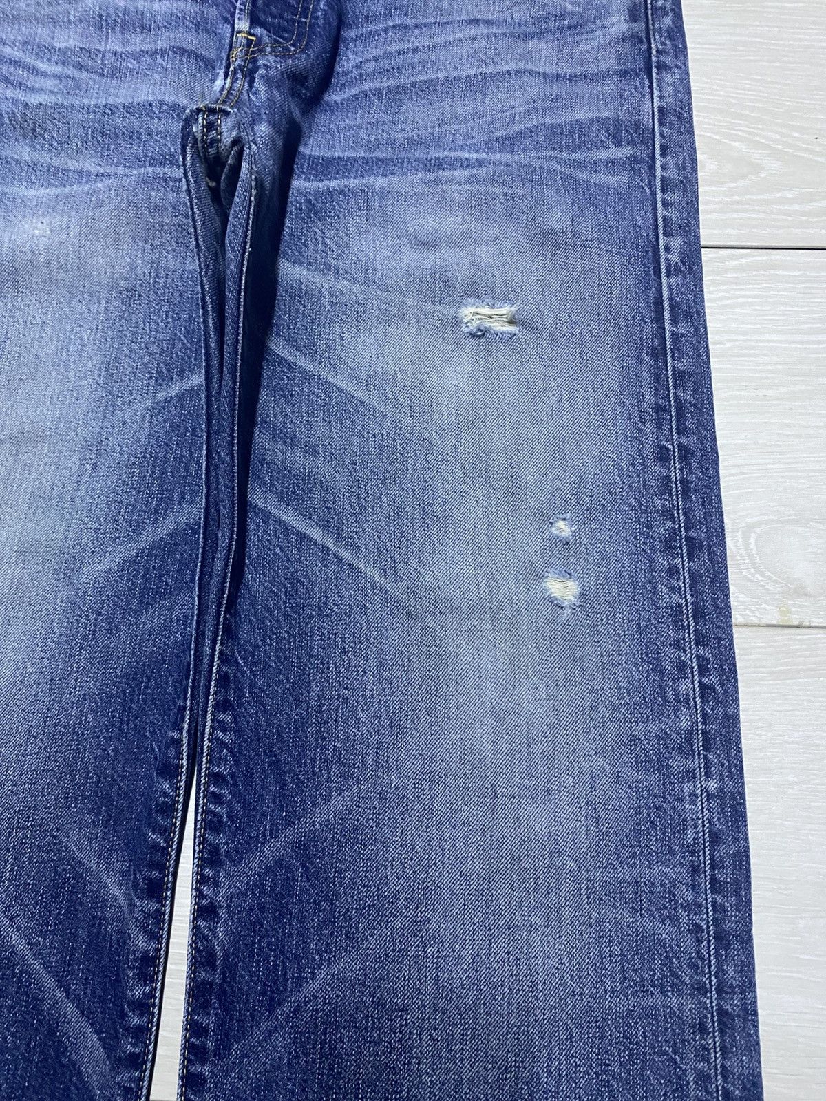 Levi's Vintagw Levis 501 Whisker ButtonFly Distressed Loose Jeans Size US 32 / EU 48 - 8 Thumbnail