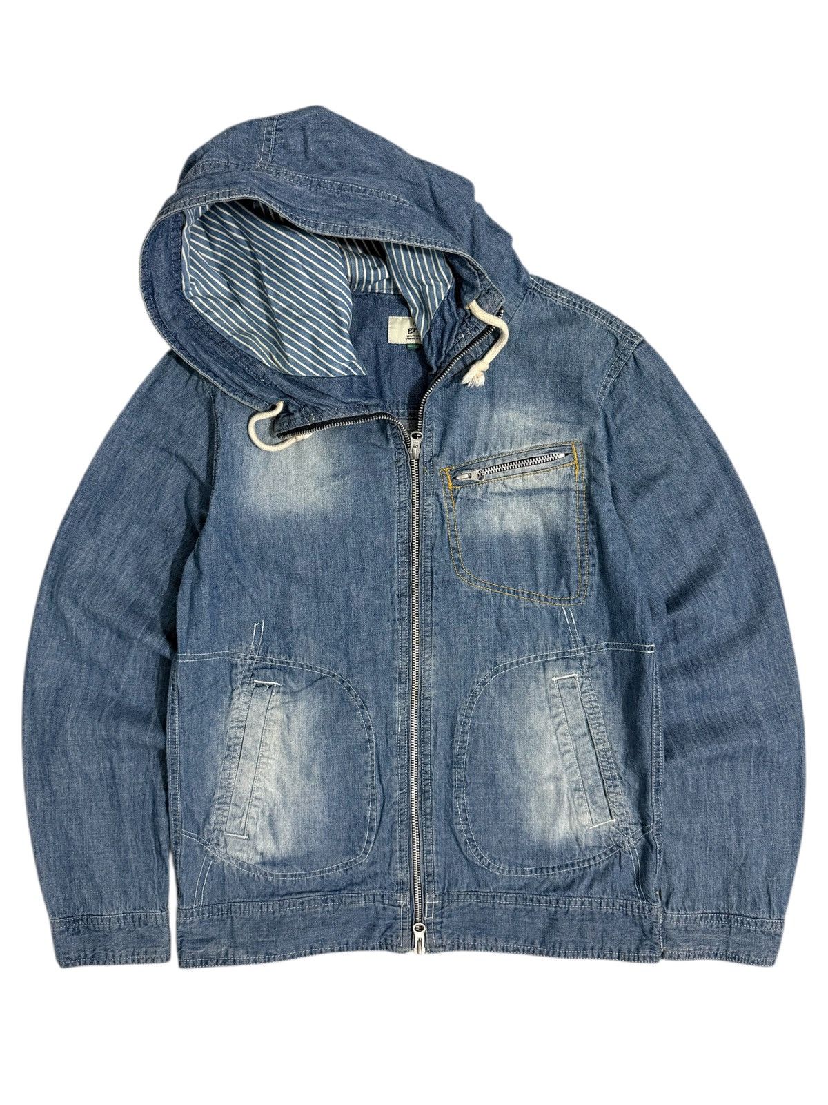 GRN GRN tokyo japan chambray hooded jacket Size US M / EU 48-50 / 2 - 1 Thumbnail