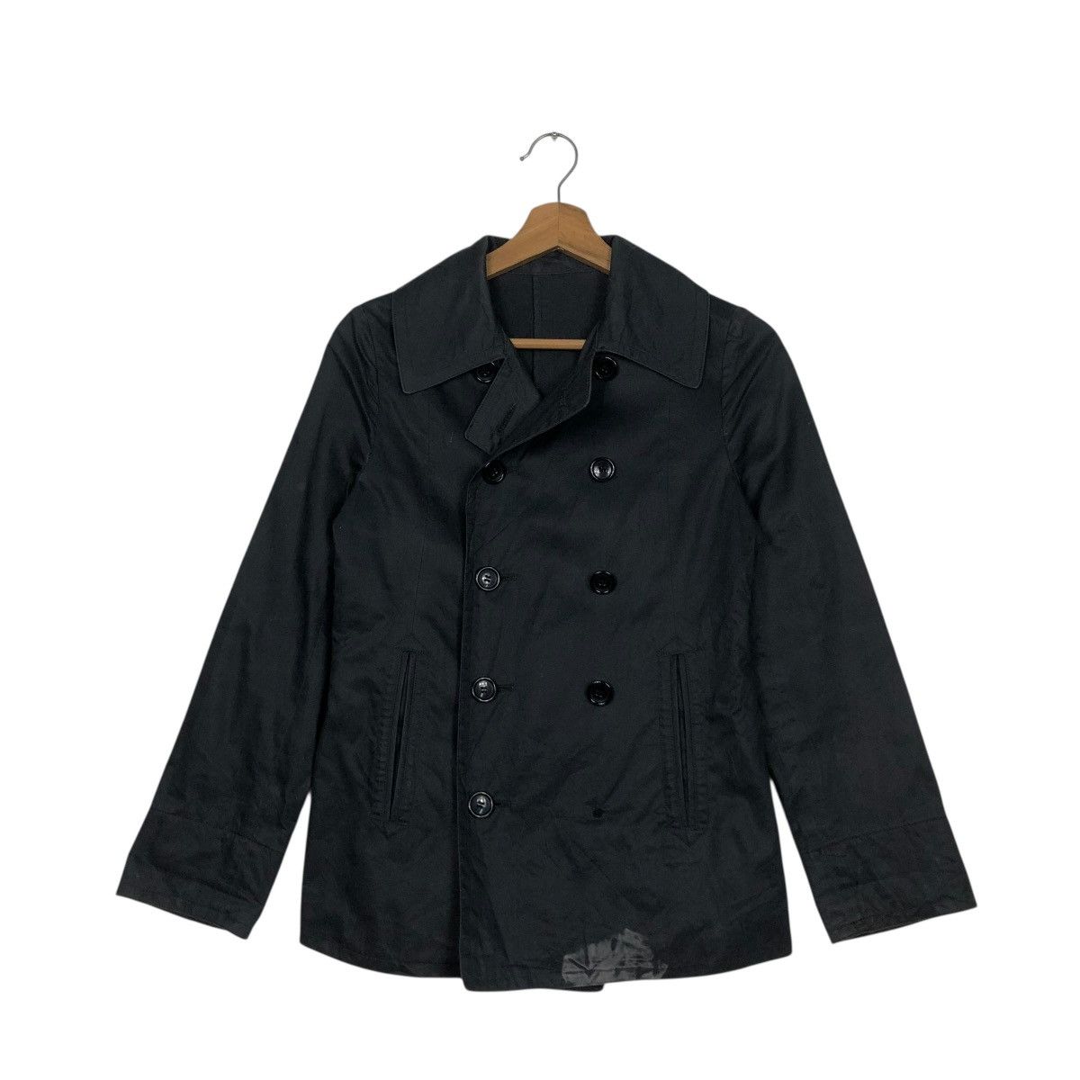 Japanese Brand 🔥CROPED BIKER JACKET DOUBLE BREAST TYU NA MADE IN JAPAN Size US S / EU 44-46 / 1 - 3 Thumbnail