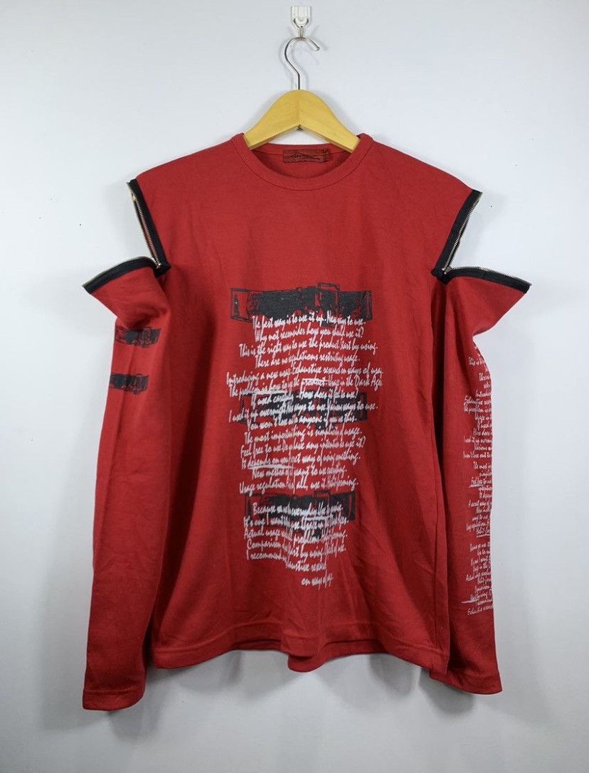 20471120 Japanese Gothic Red Ziper The U.K Punk long slevee Size US M / EU 48-50 / 2 - 1 Thumbnail