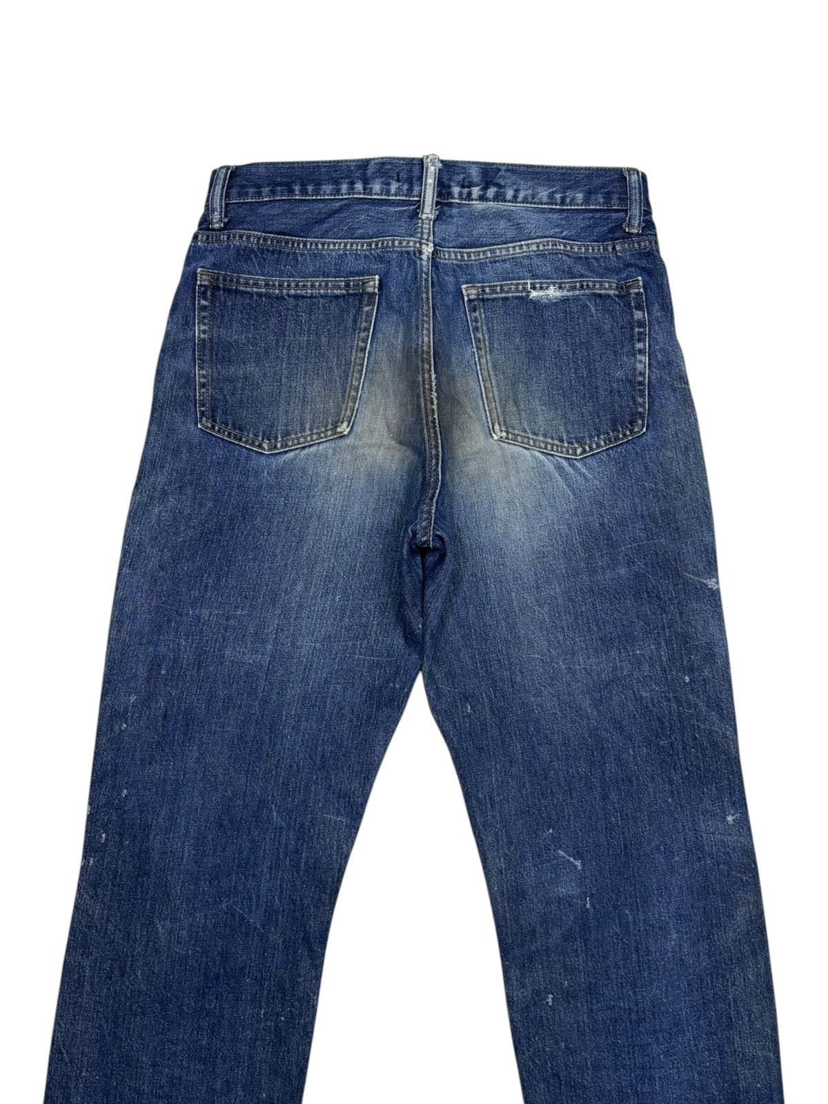 Undercover × Uniqlo Vintage Uniqlo Japan Distressed Dirty Jeans Size US 31 - 6 Thumbnail